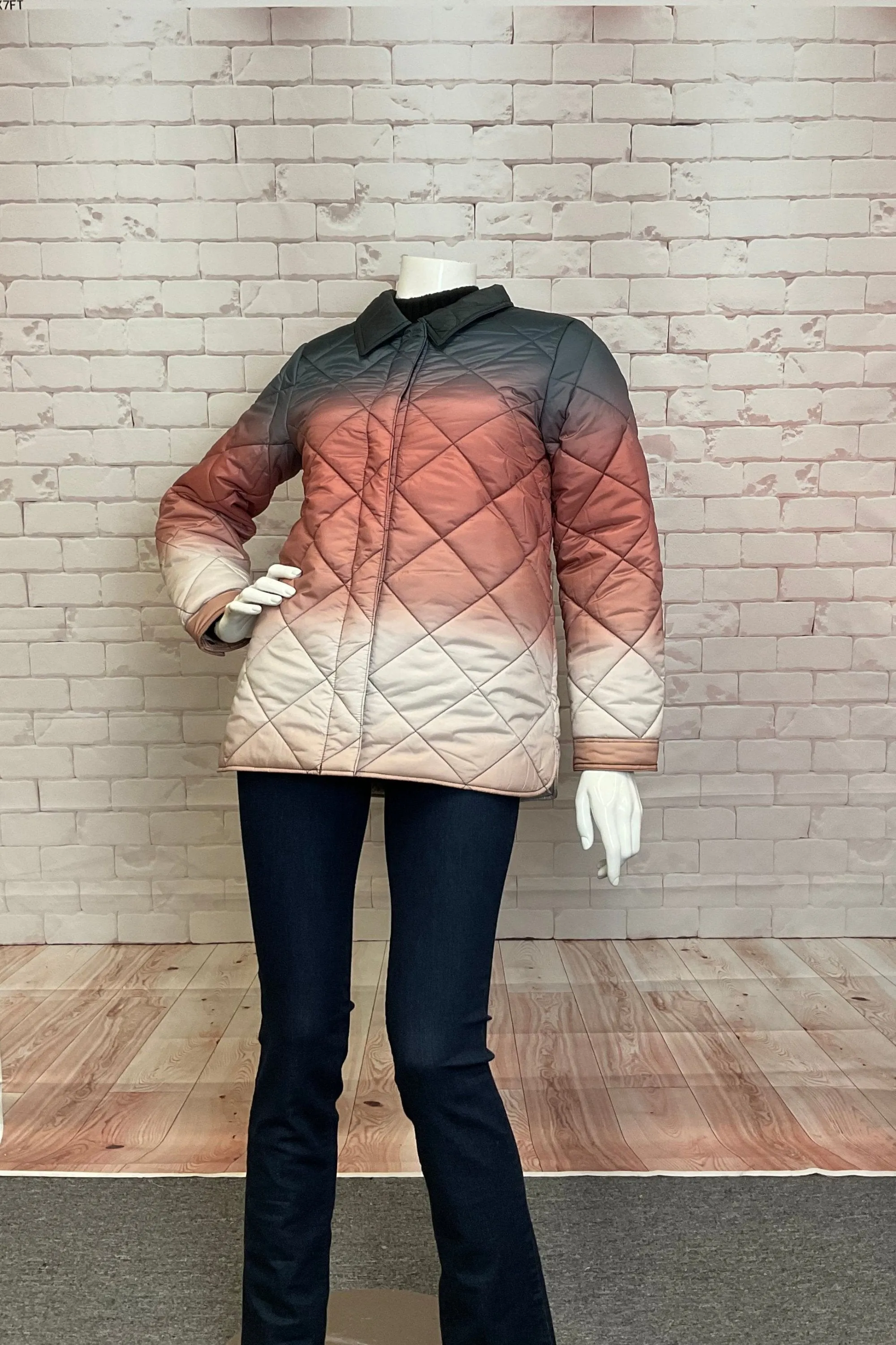 QUILTED OMBRE JACKET