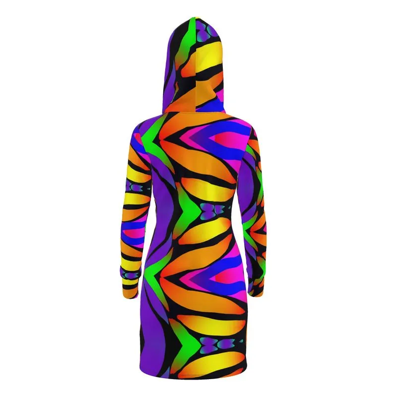 "Butterfly Rainbow" Hoody Dress