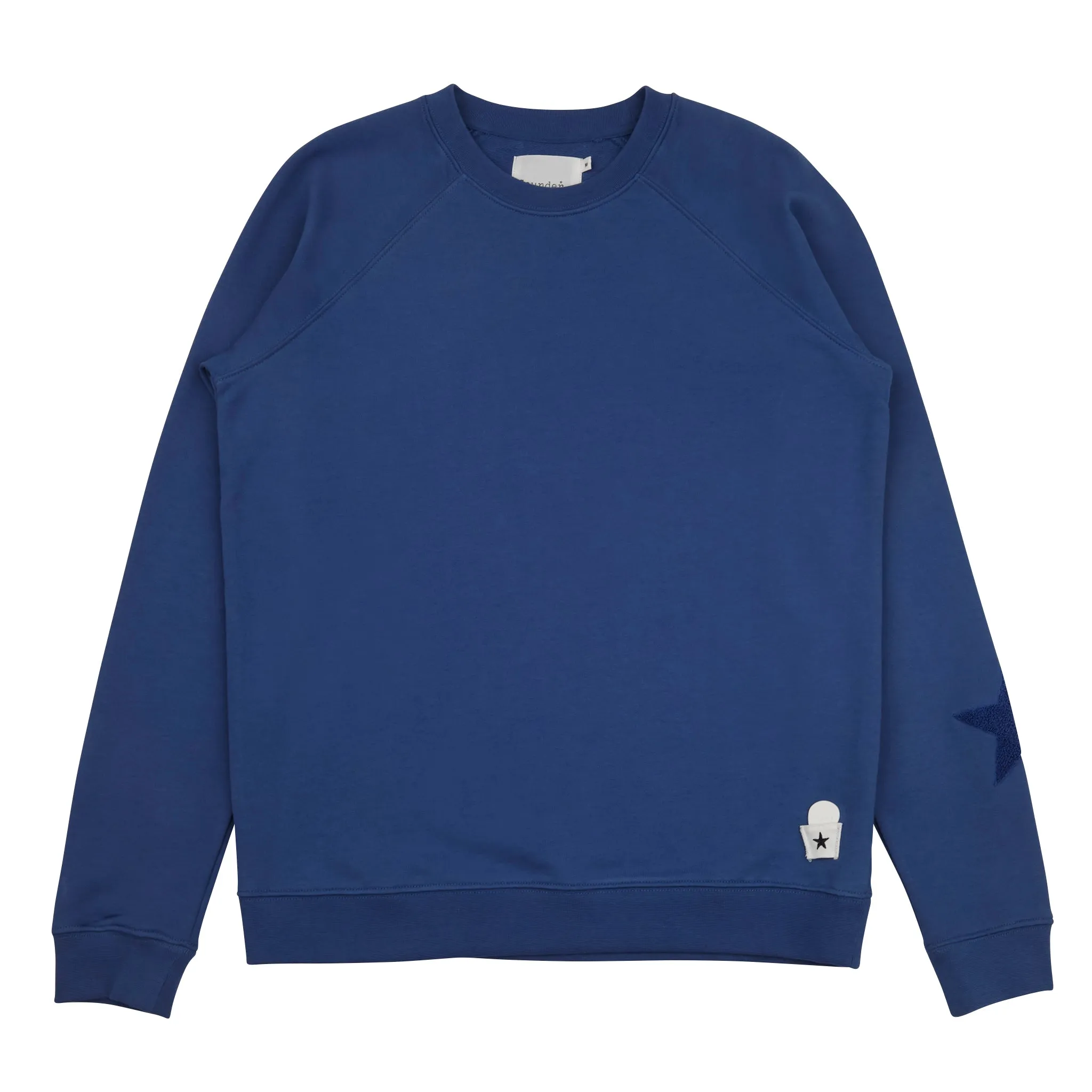 Raglan Star Sweat - Sea Blue