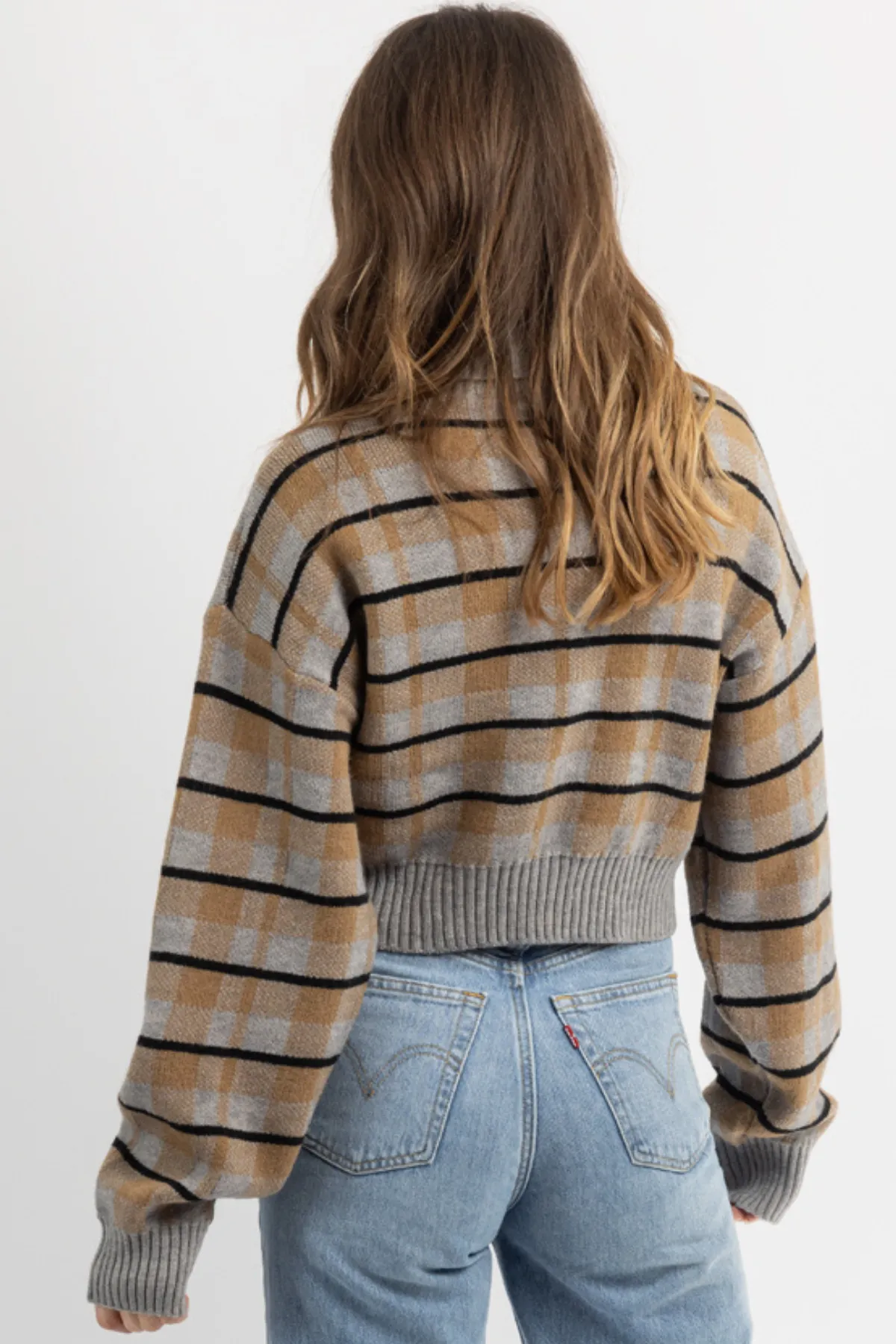 RALEIGH PLAID TURTLENECK SWEATER *BACK IN STOCK*