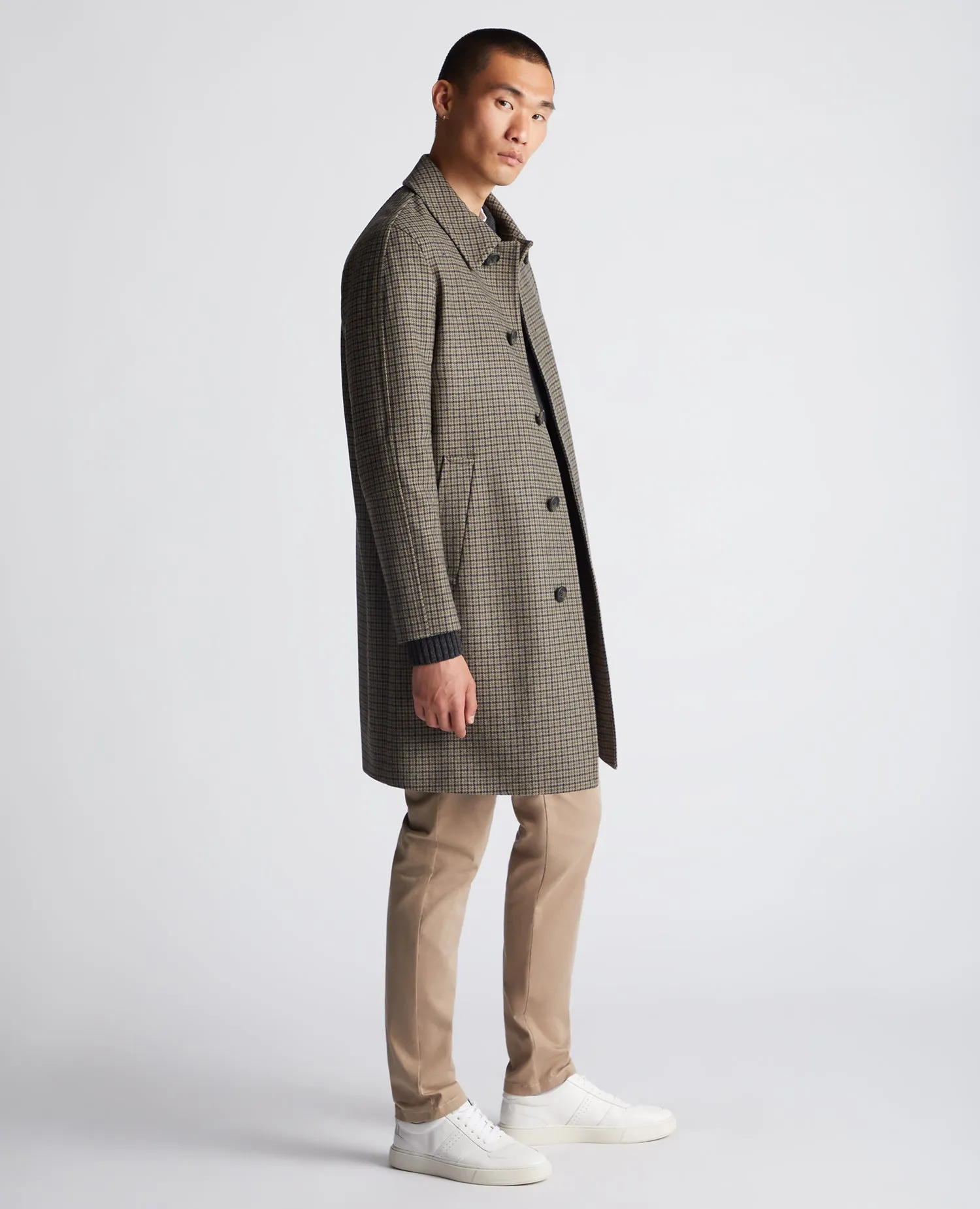 Regular Fit Wool-Mix Tailored Coat