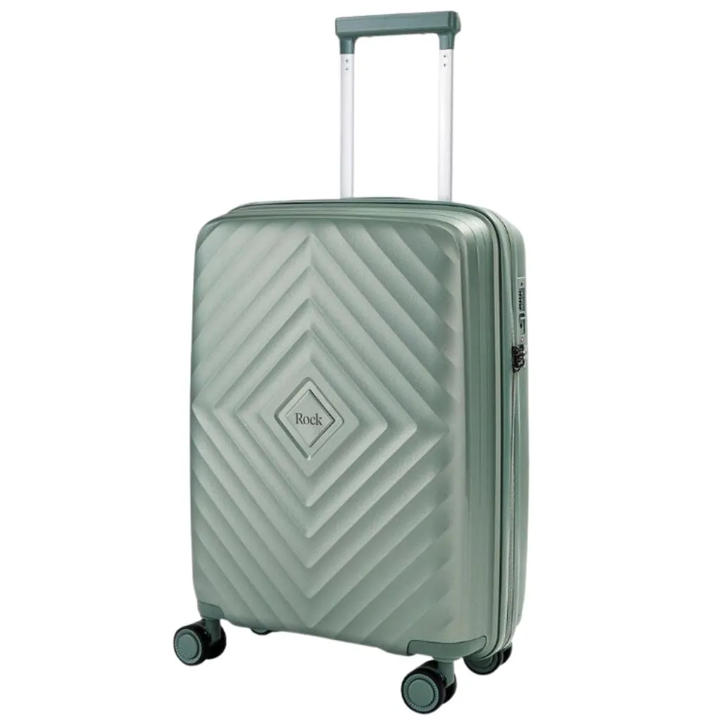 Rock Infinity 3 Piece Expander Hardsided Suitcase Set - Sage