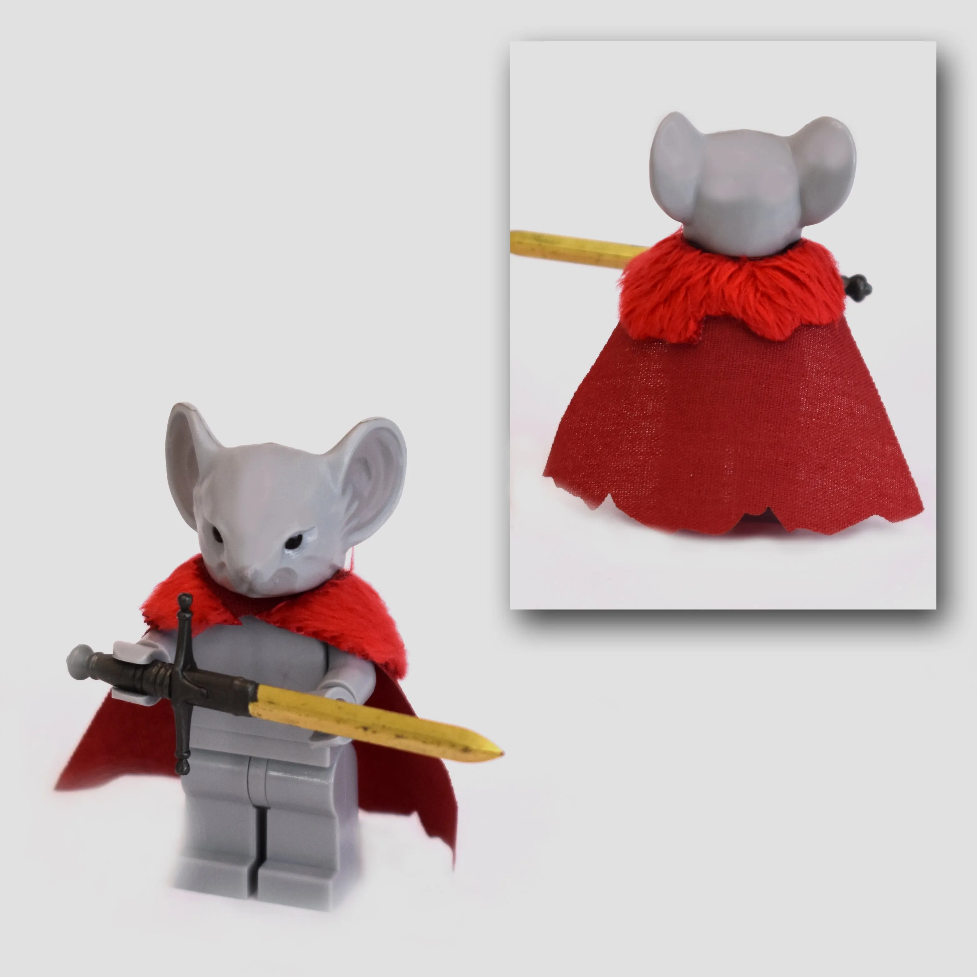 Rodent Warrior Cape with Fur