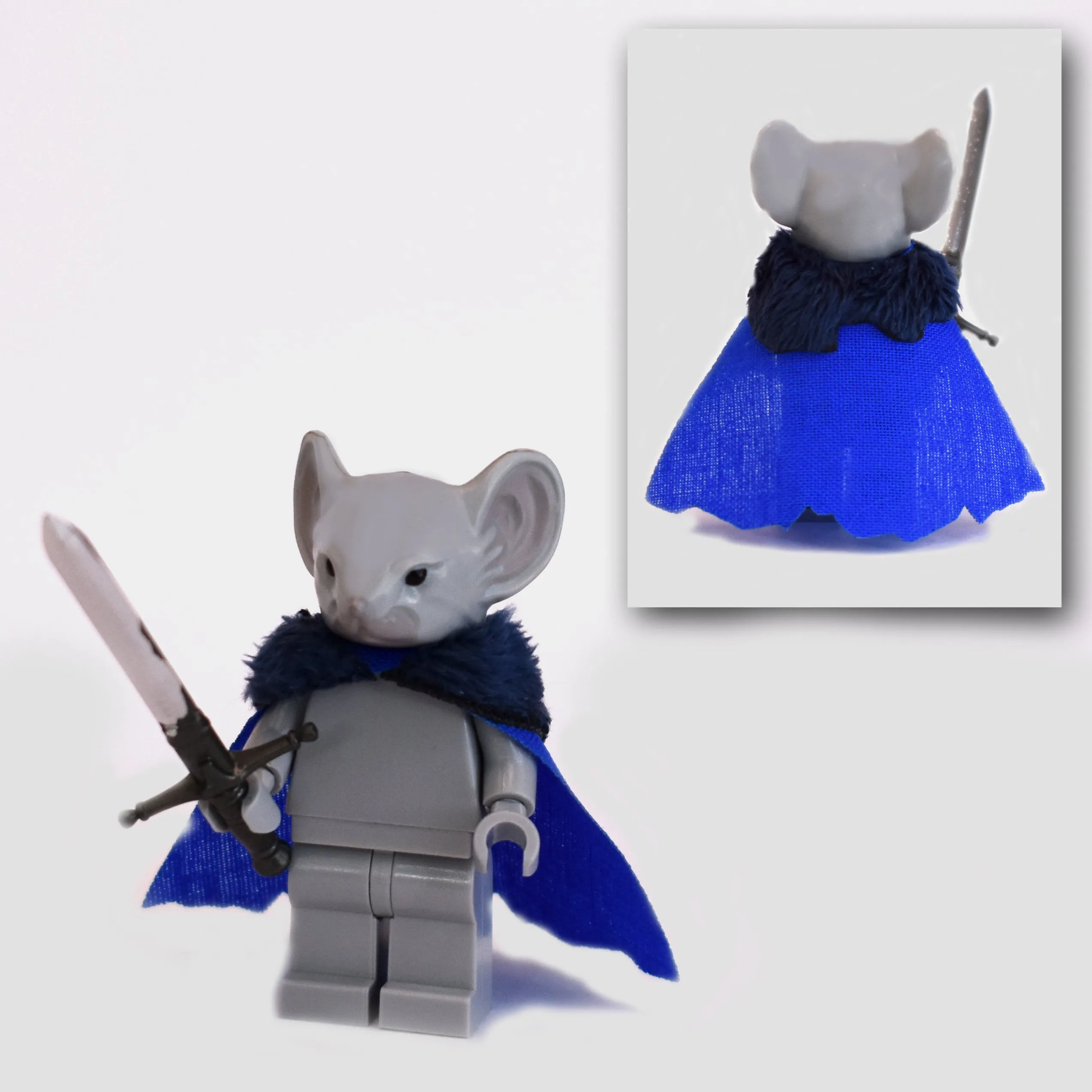 Rodent Warrior Cape with Fur