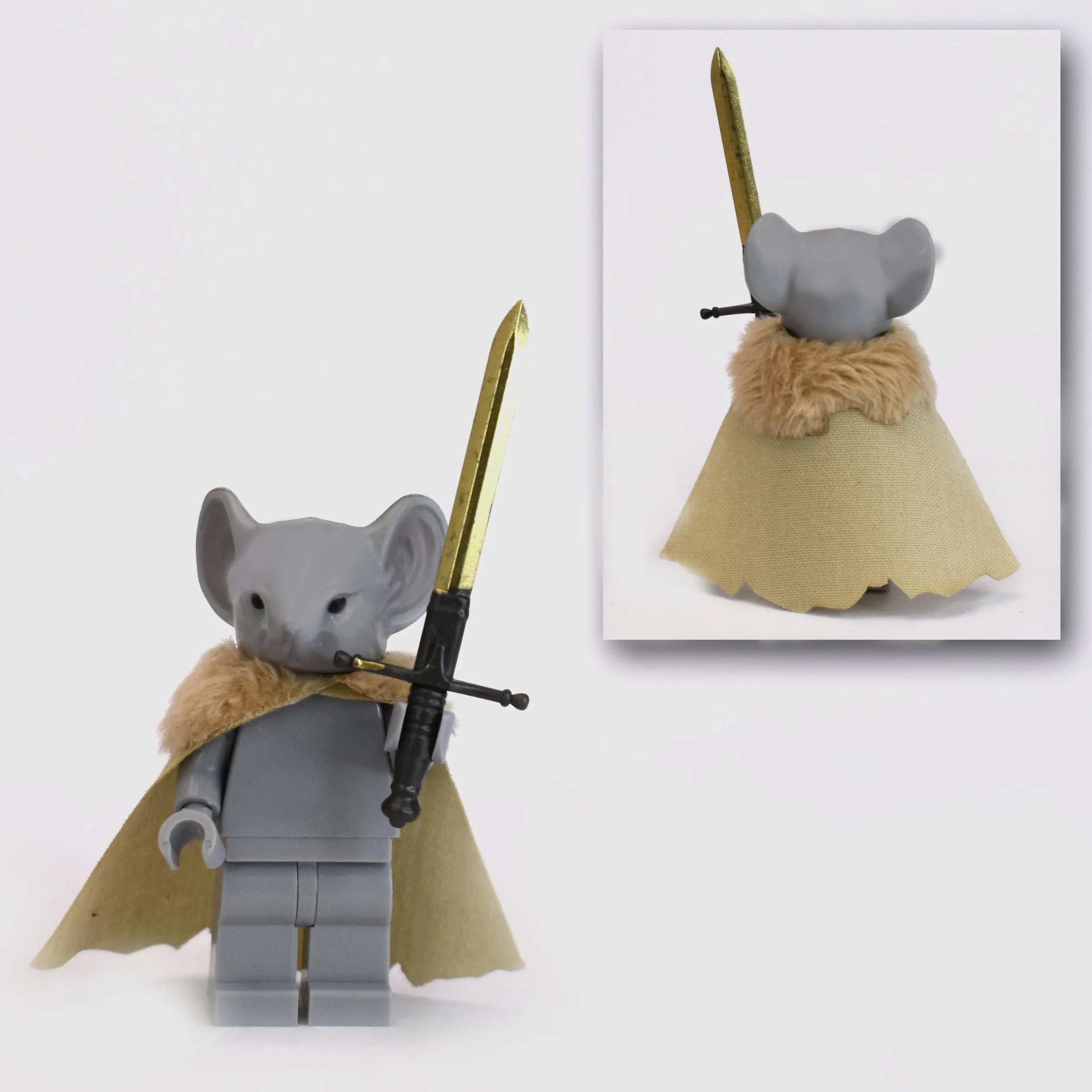 Rodent Warrior Cape with Fur