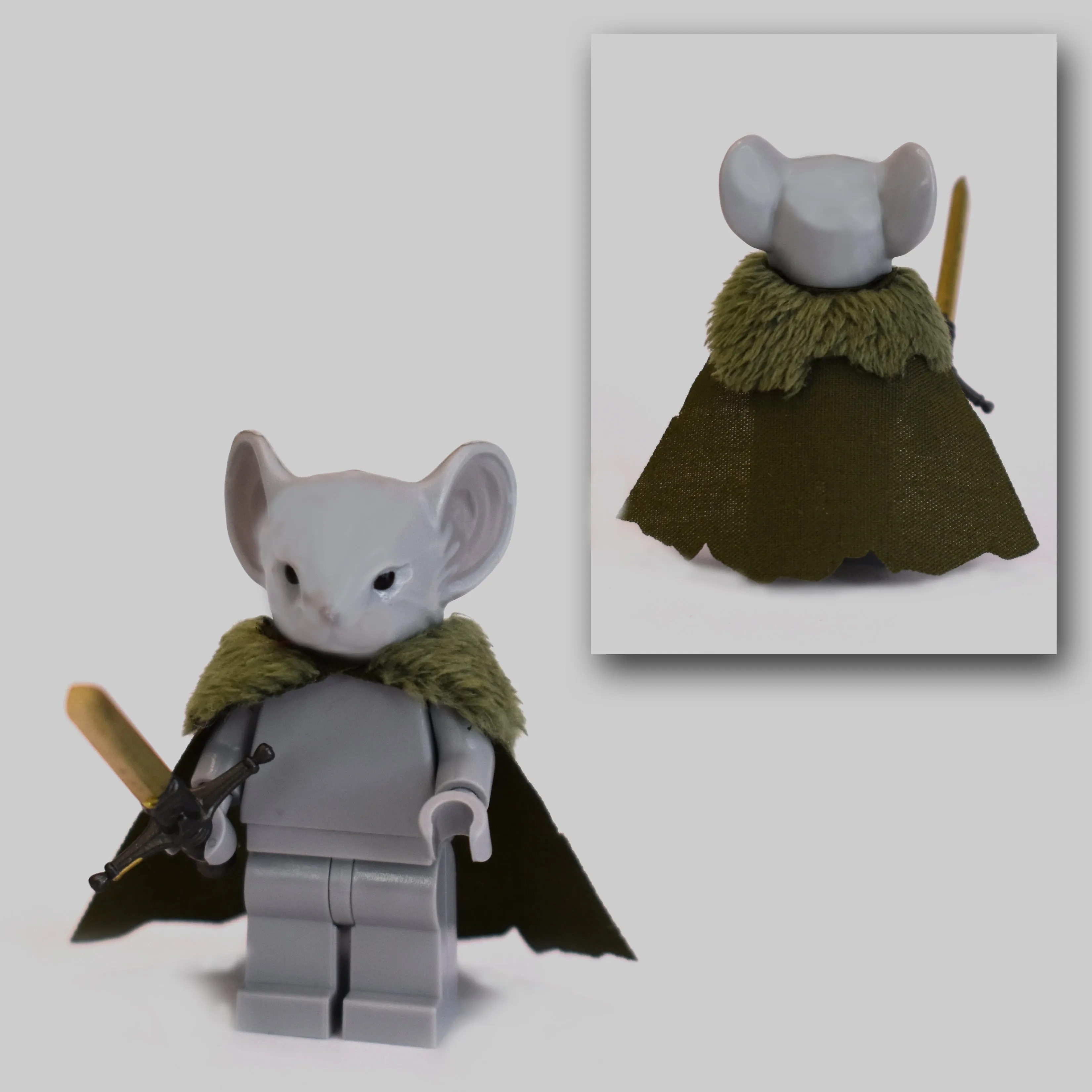 Rodent Warrior Cape with Fur