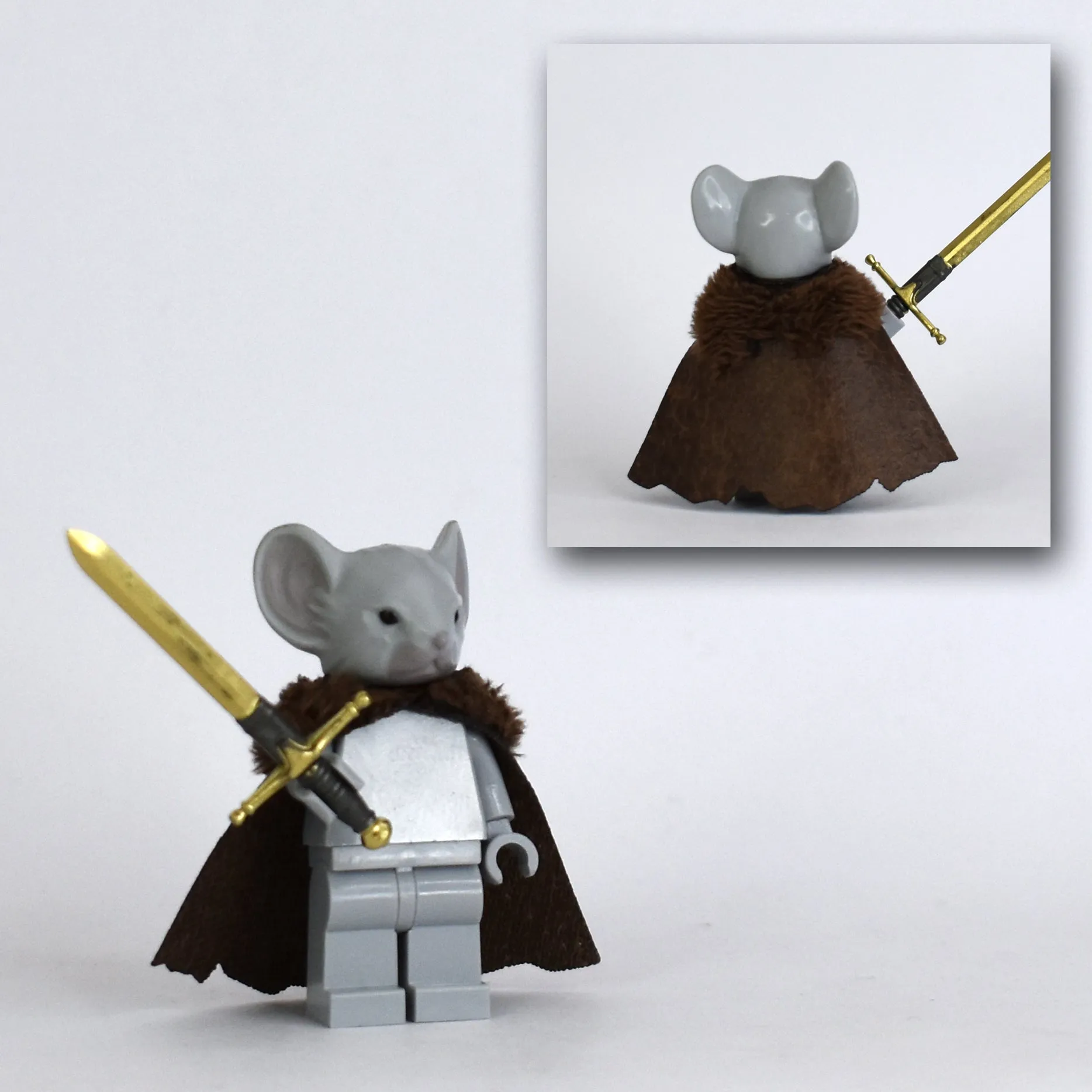 Rodent Warrior Cape with Fur