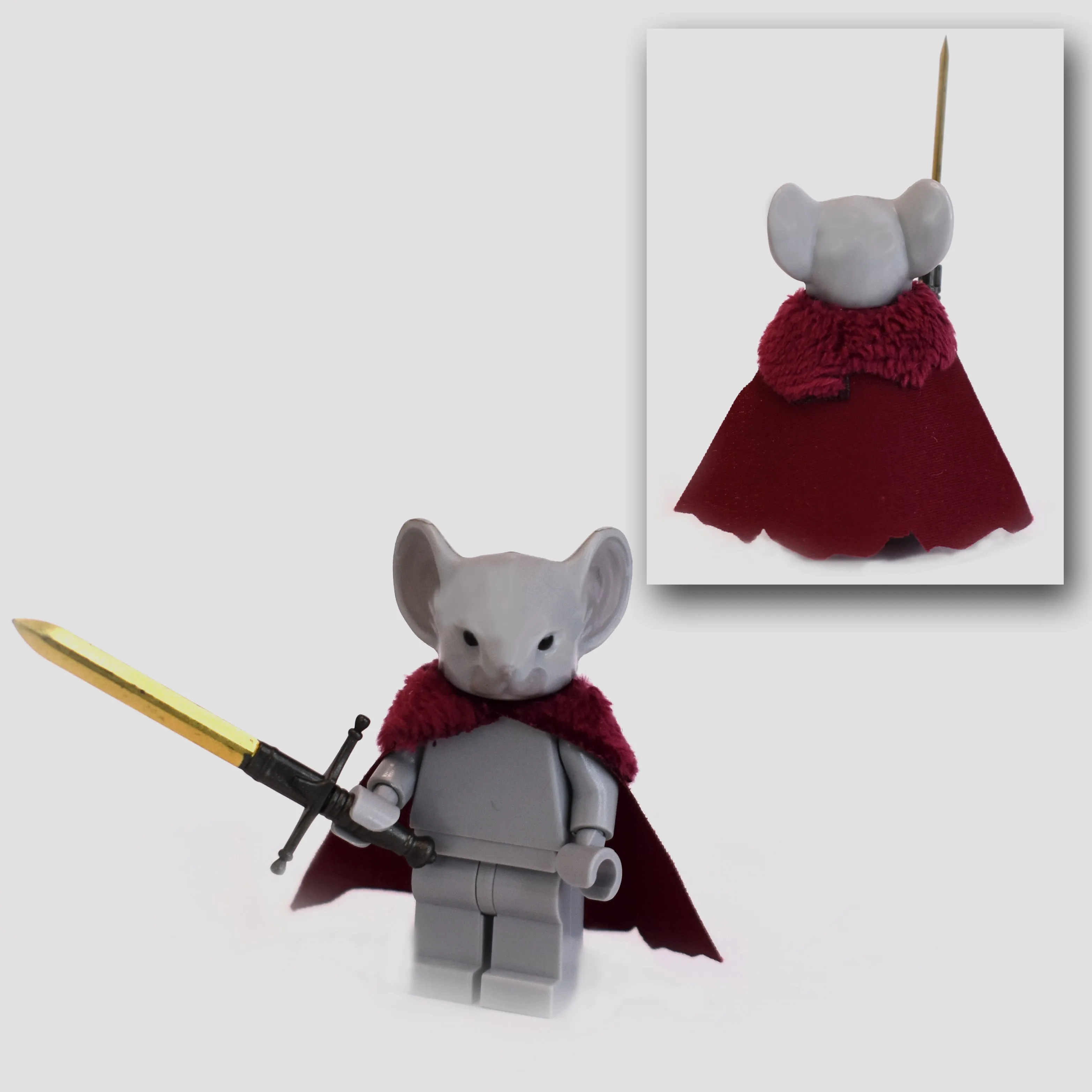 Rodent Warrior Cape with Fur