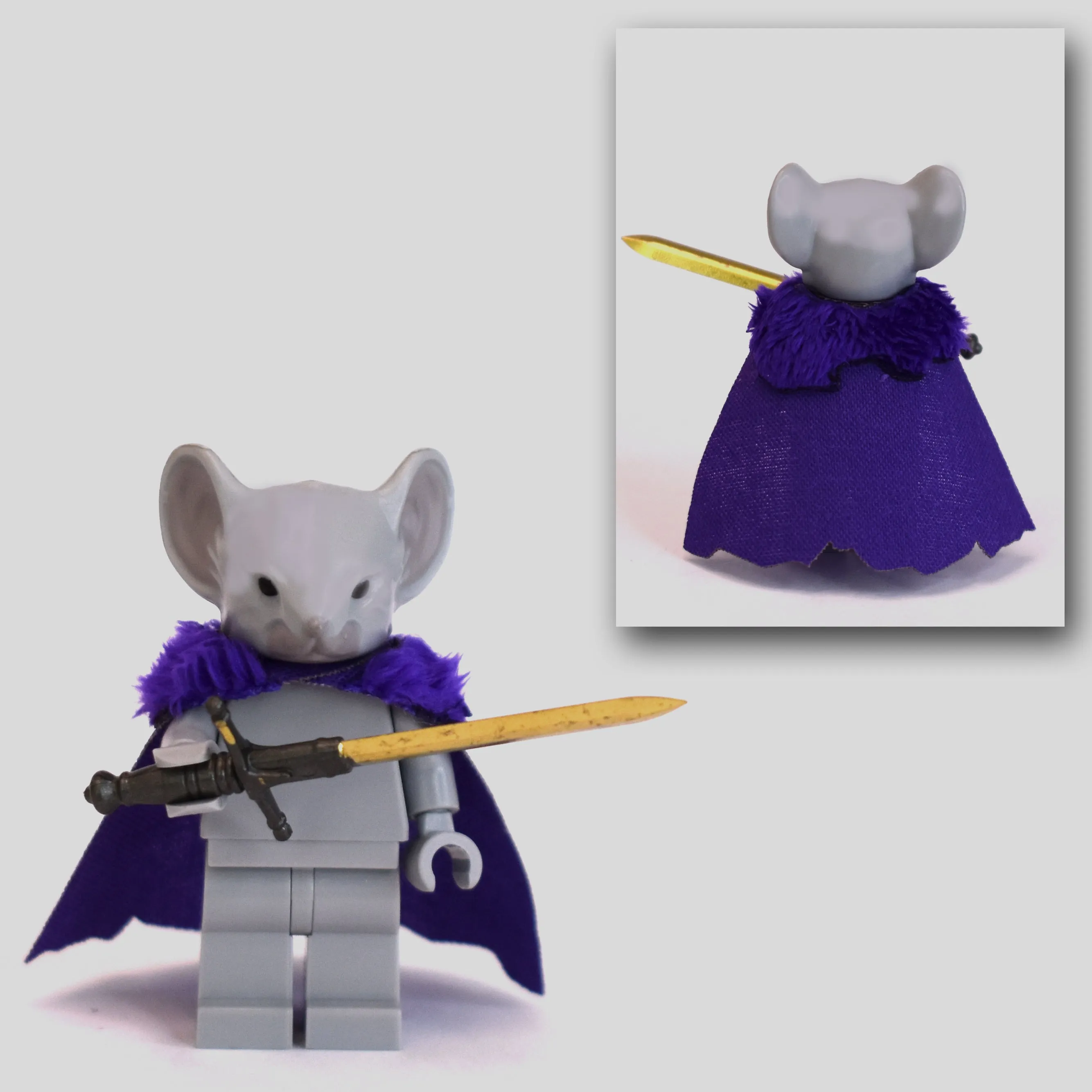 Rodent Warrior Cape with Fur