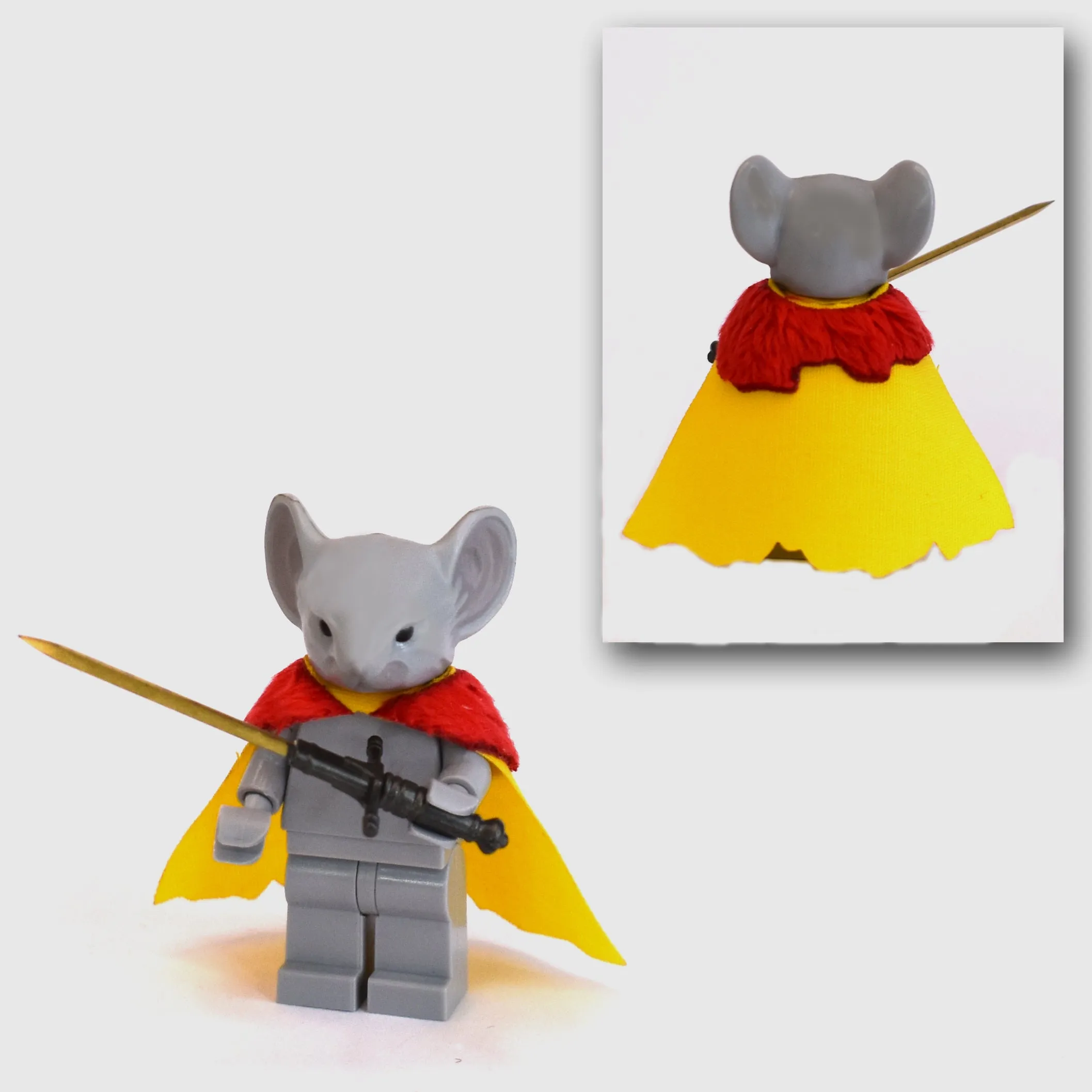 Rodent Warrior Cape with Fur