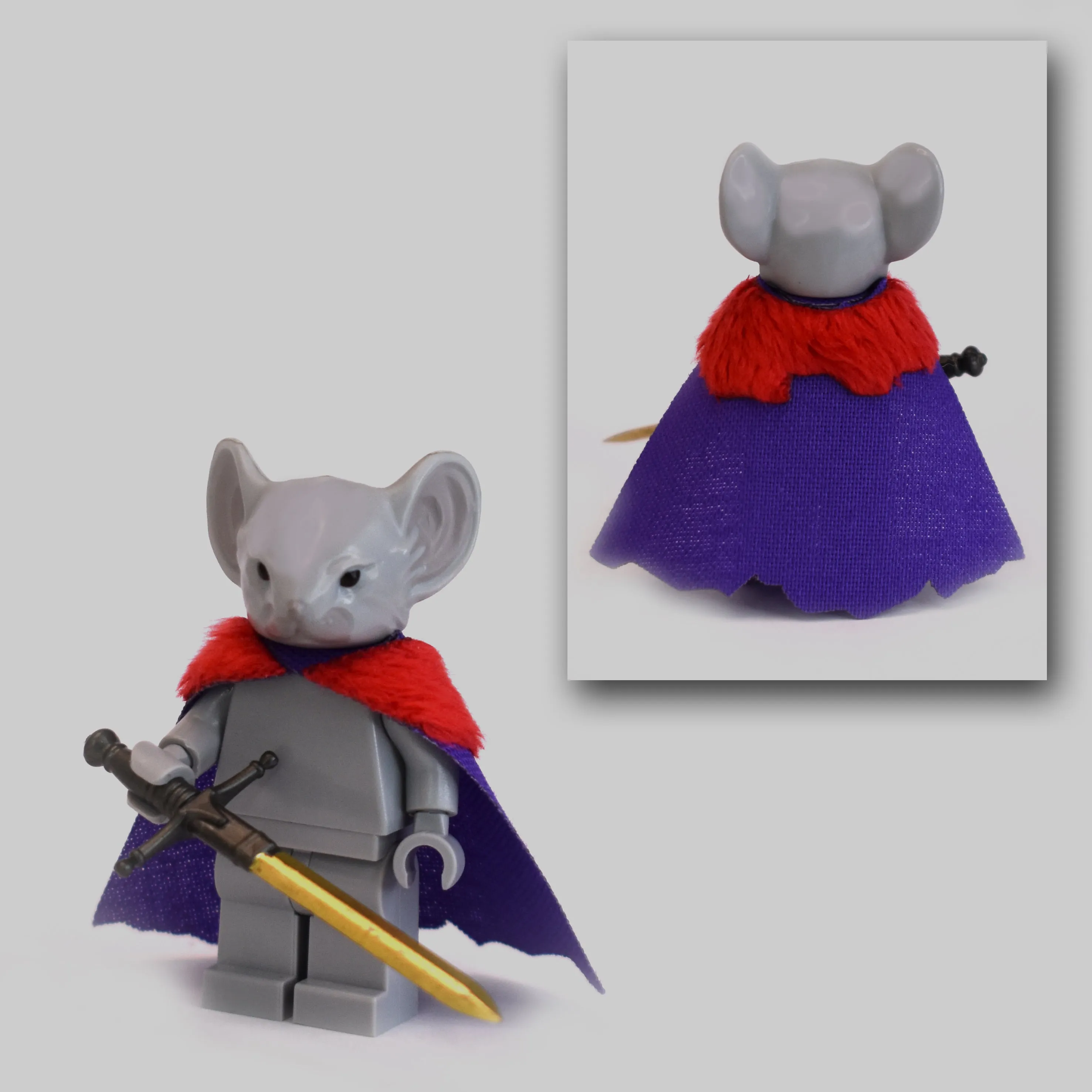 Rodent Warrior Cape with Fur