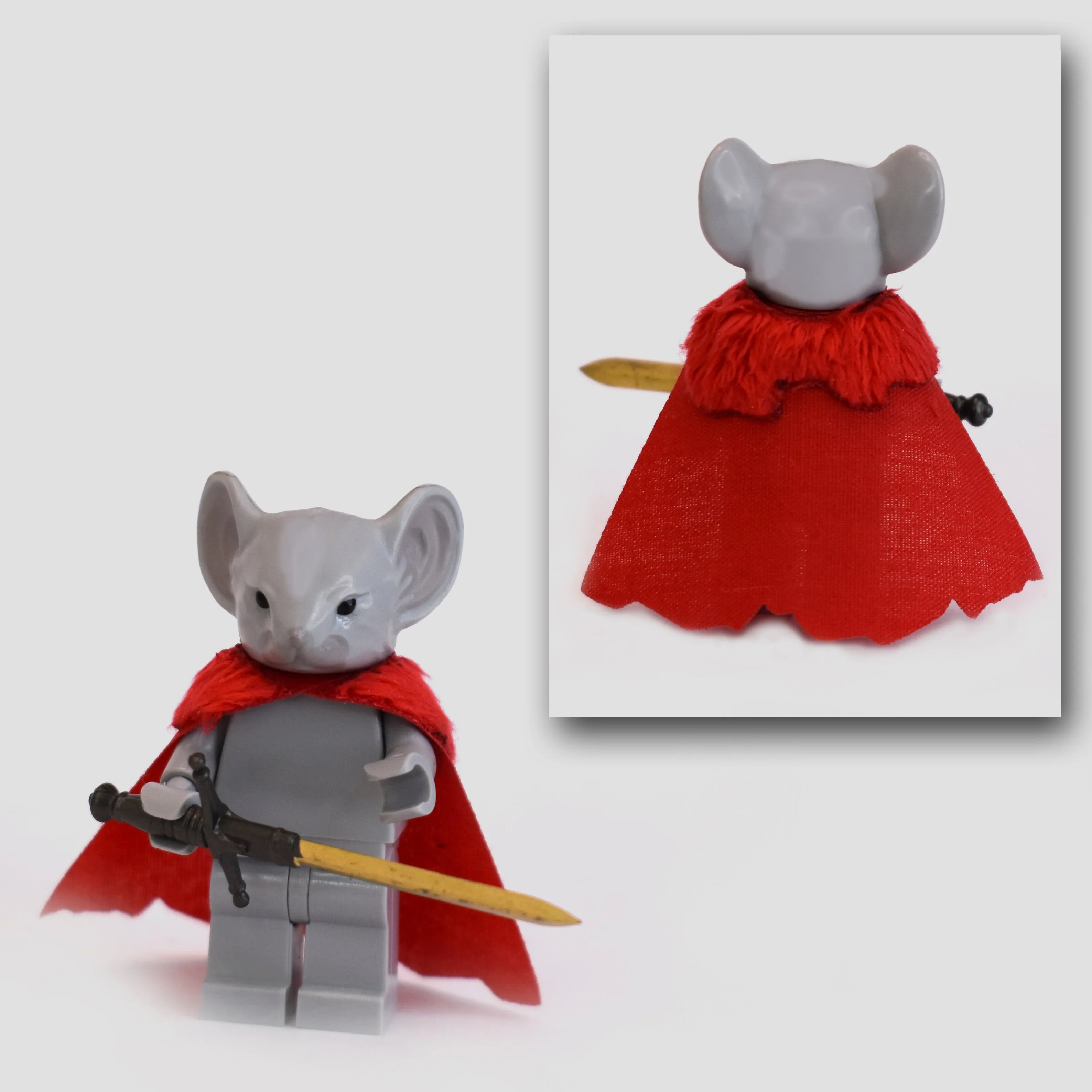 Rodent Warrior Cape with Fur