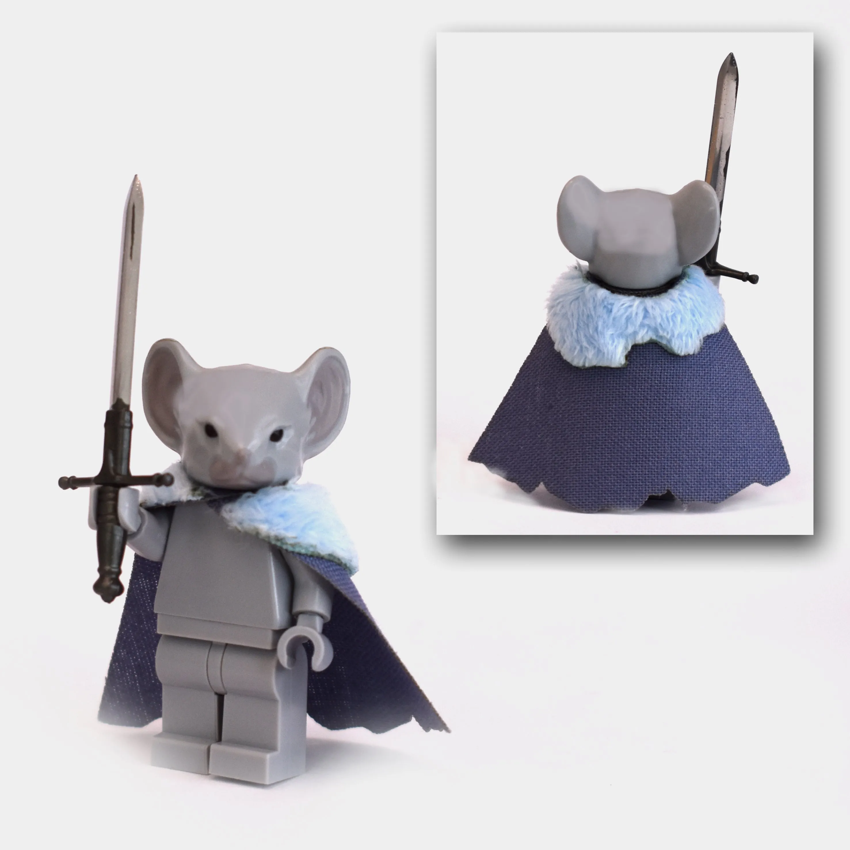 Rodent Warrior Cape with Fur