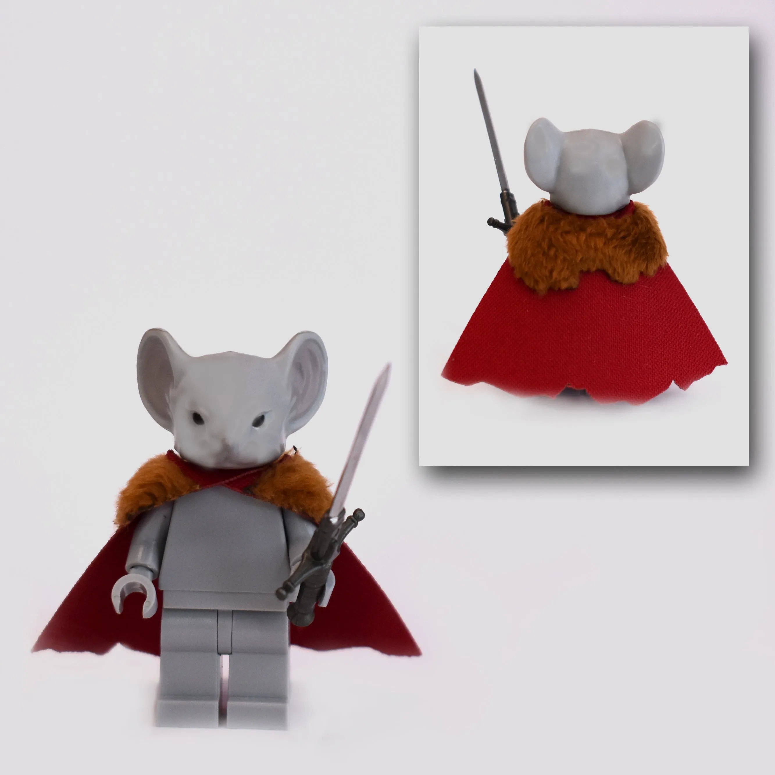 Rodent Warrior Cape with Fur