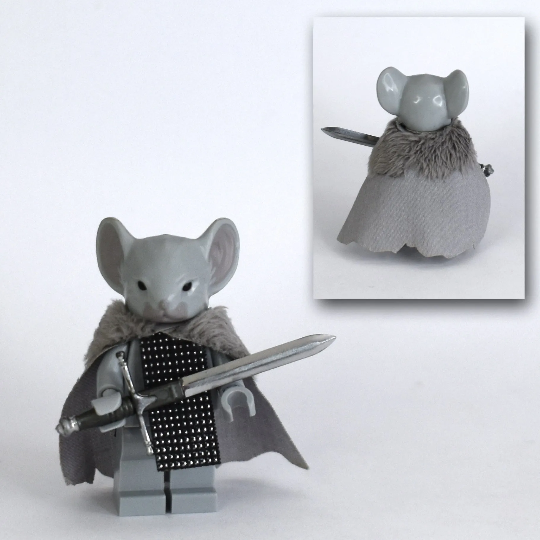 Rodent Warrior Cape with Fur