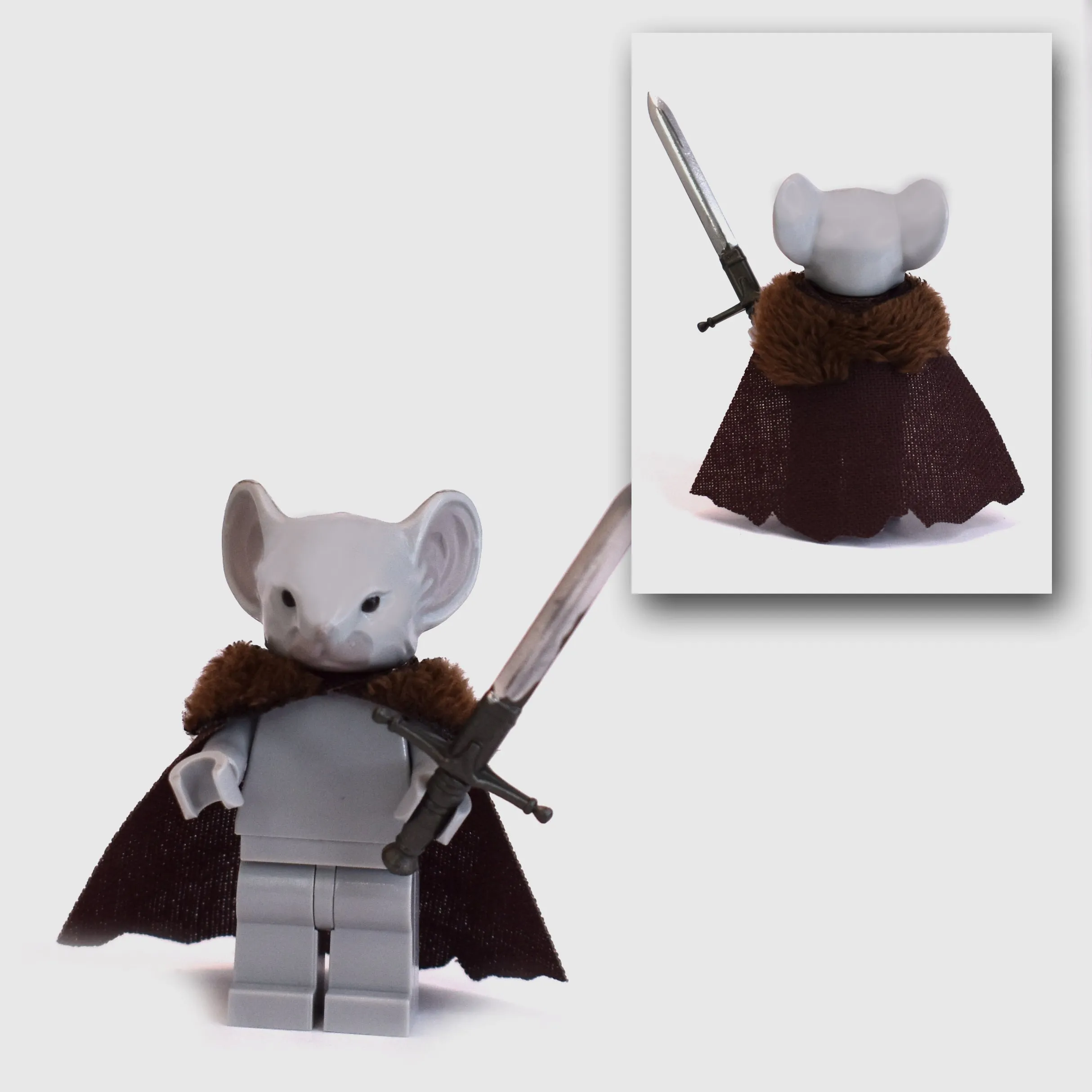 Rodent Warrior Cape with Fur