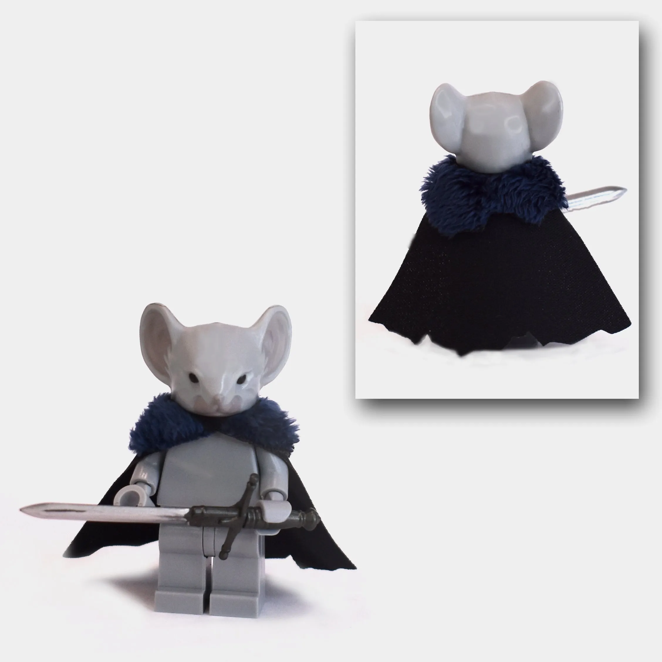 Rodent Warrior Cape with Fur