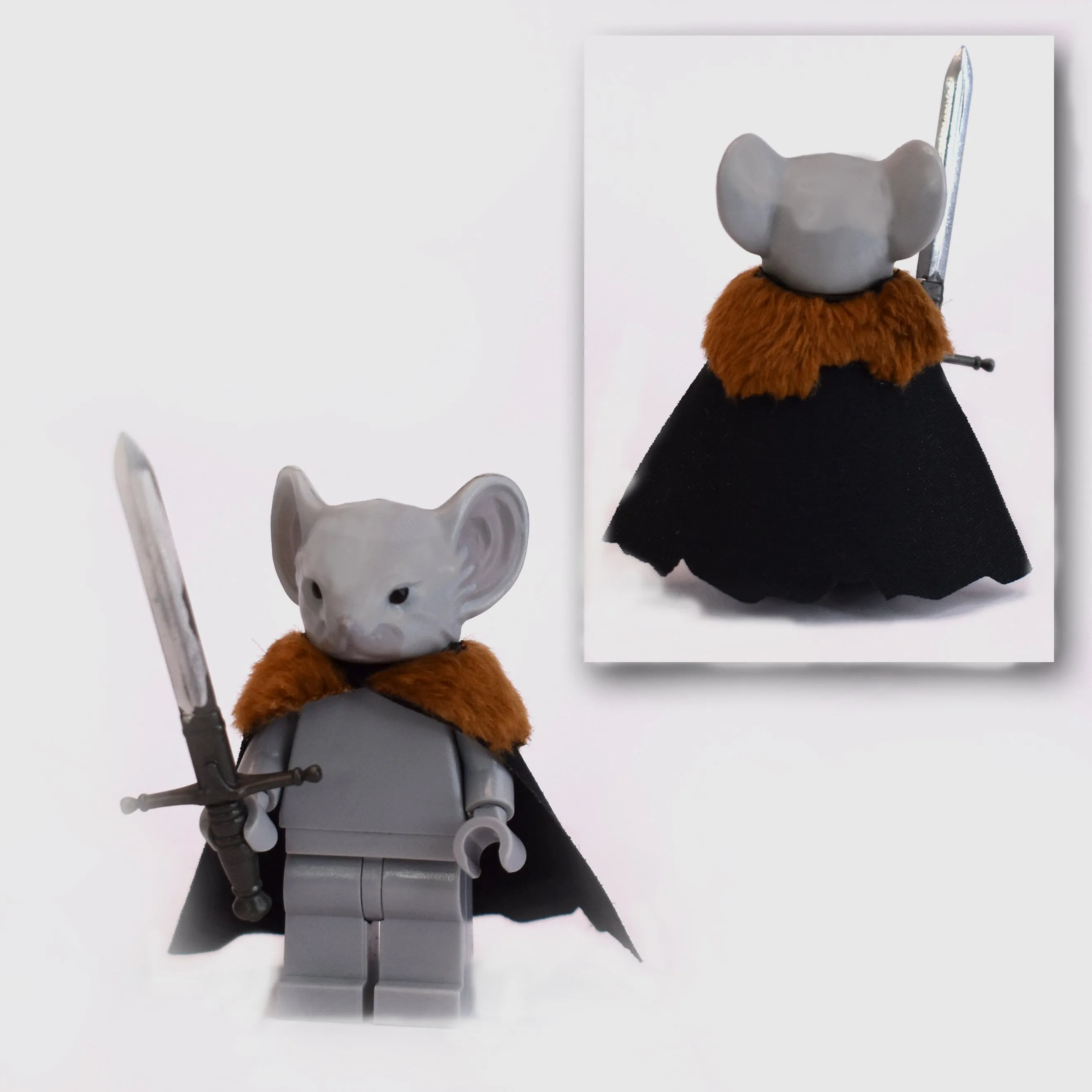 Rodent Warrior Cape with Fur