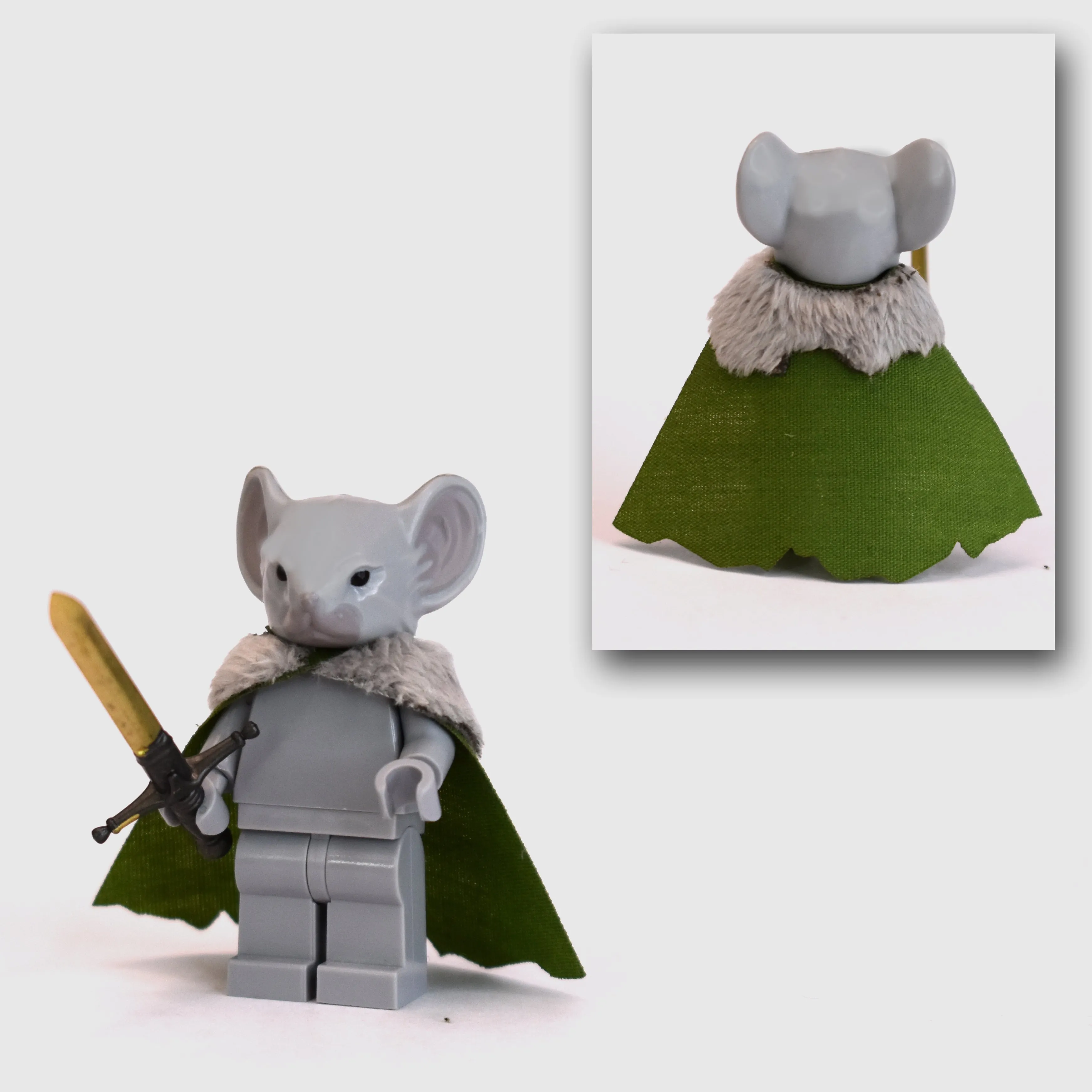 Rodent Warrior Cape with Fur