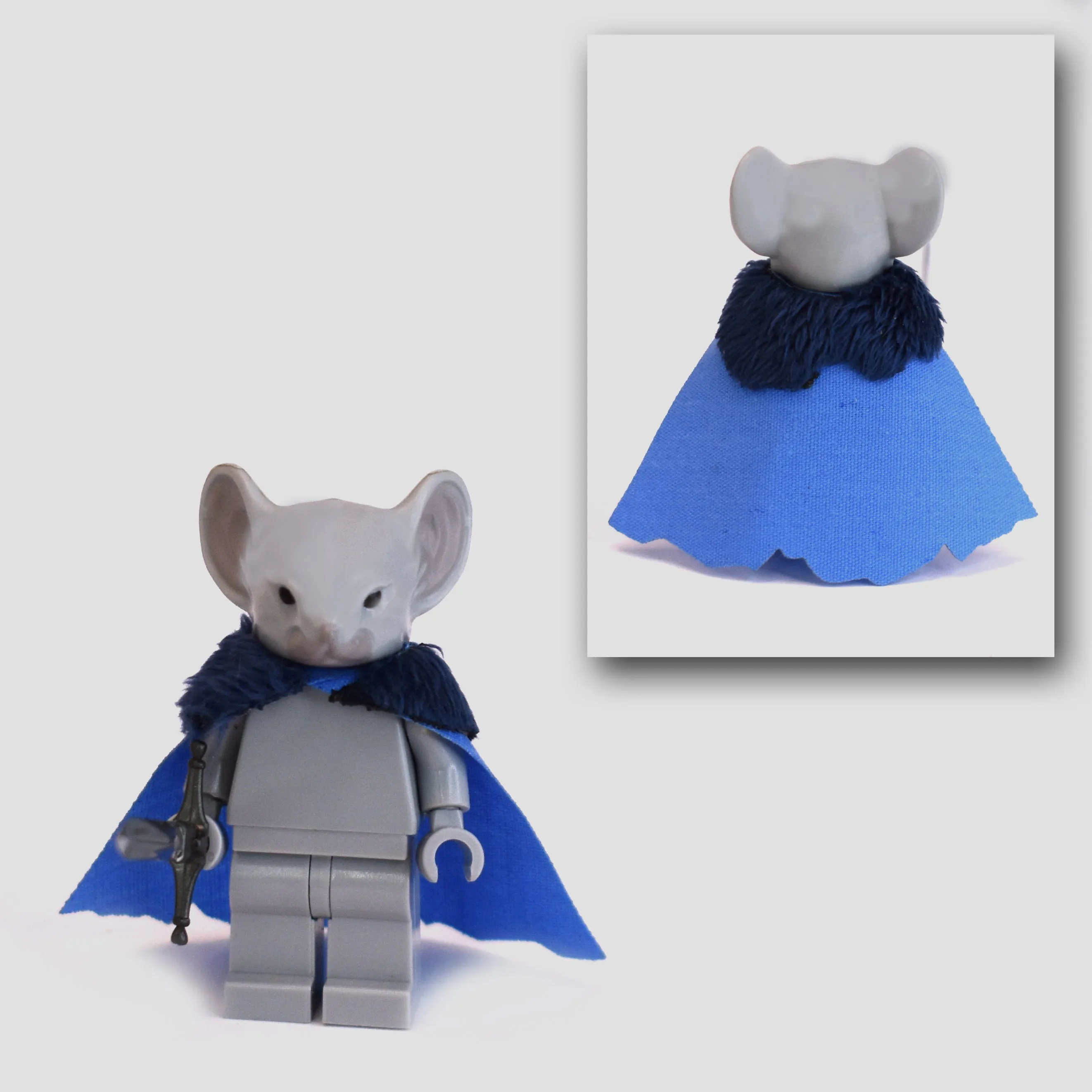 Rodent Warrior Cape with Fur