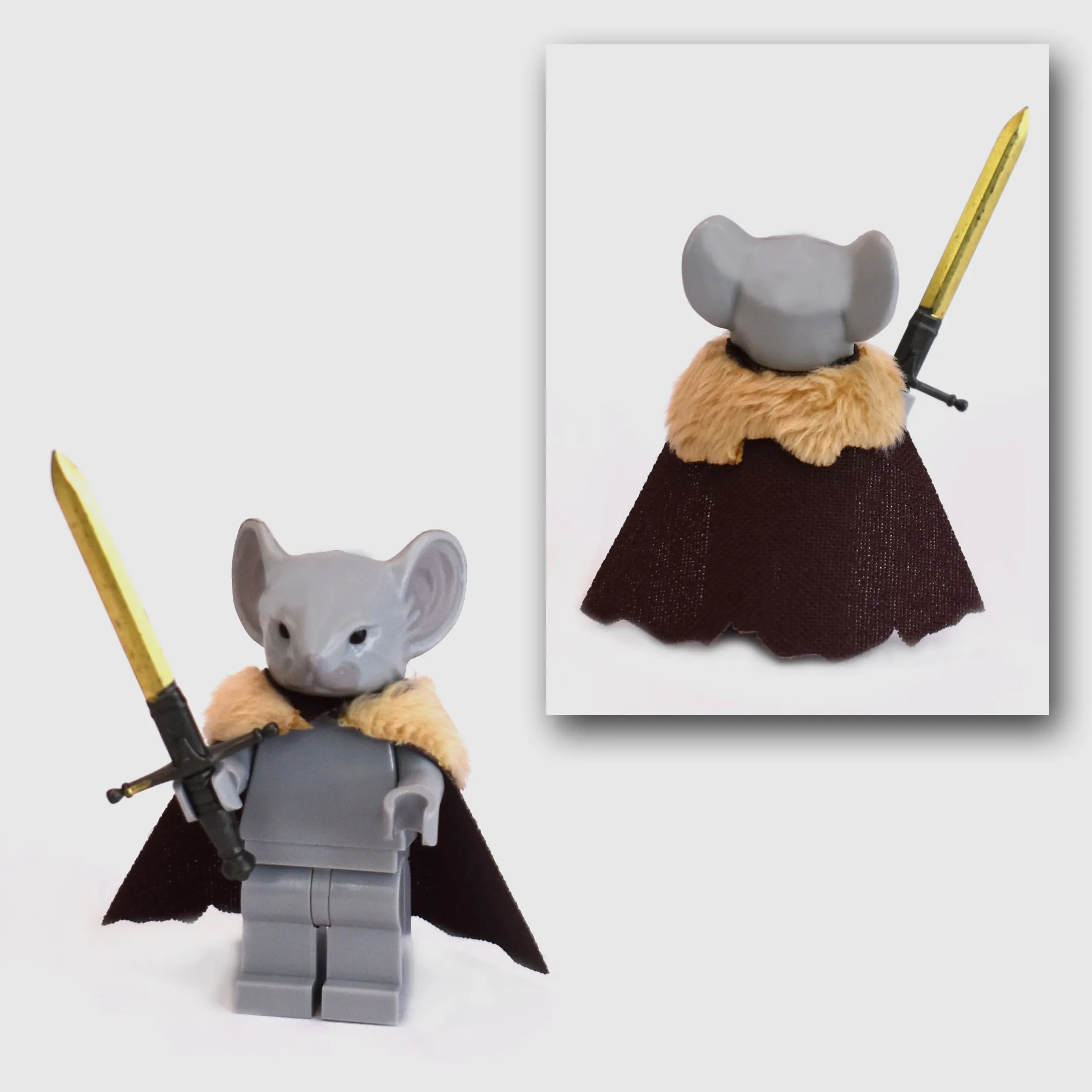 Rodent Warrior Cape with Fur