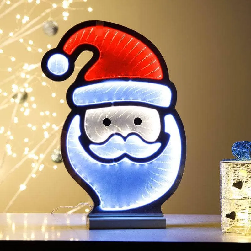 Santa Face Infinity Light - 40cm