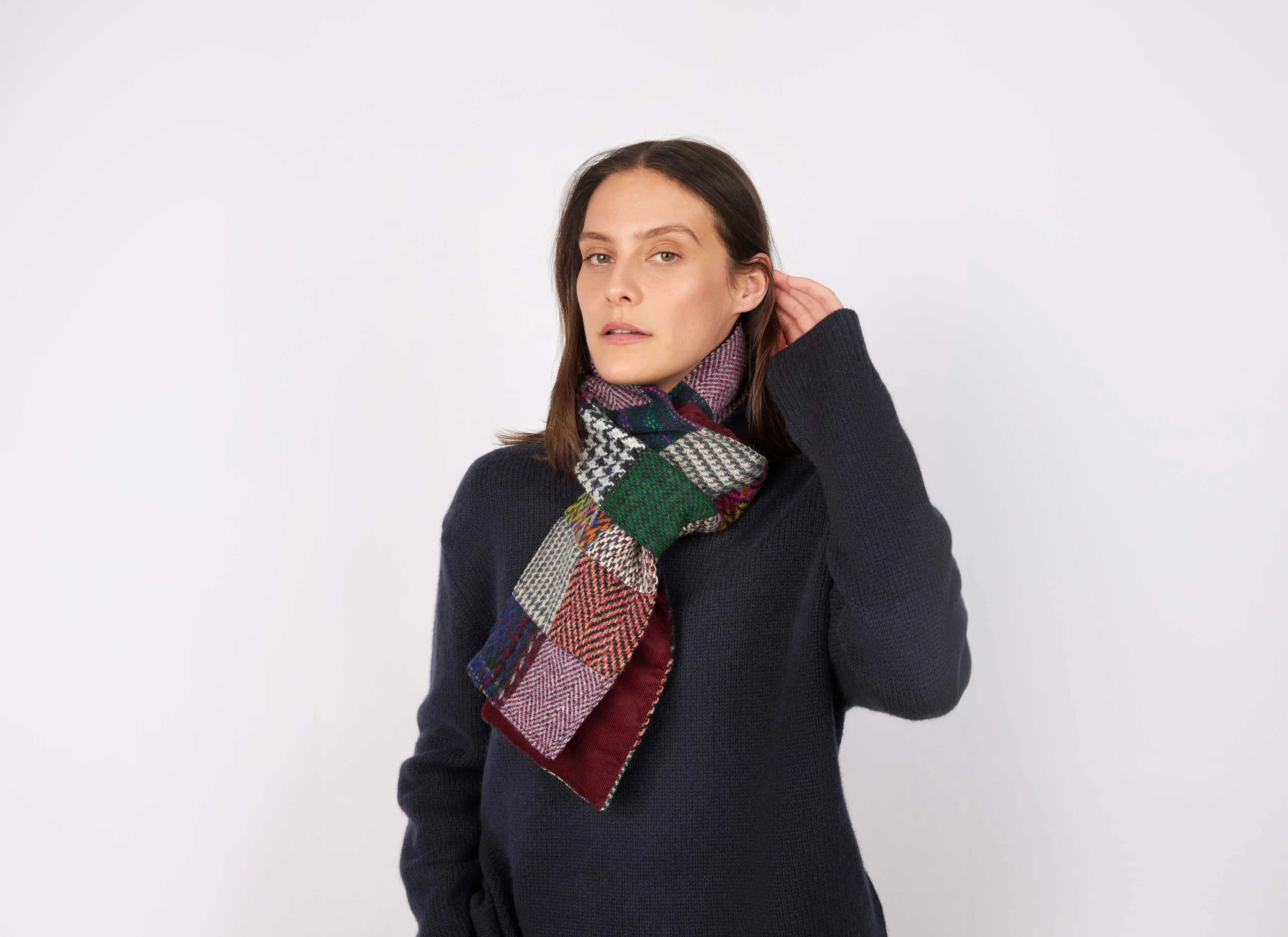 Scarf Heavy Patchwork Tweed / Corduroy - LIMITED EDITION