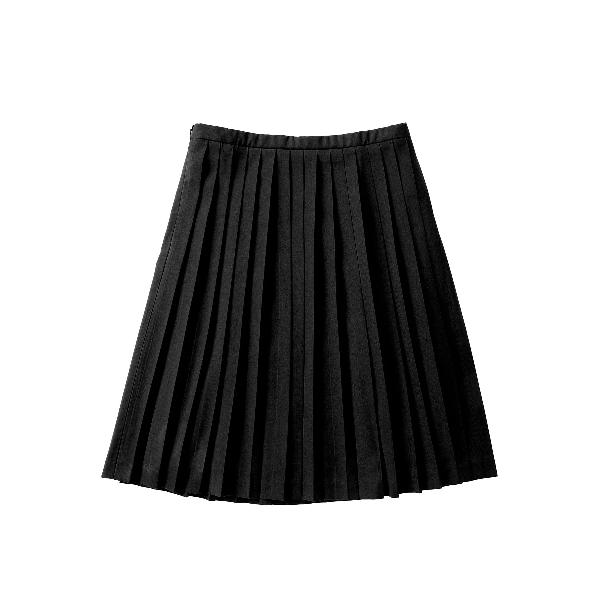 Signature Black Pleated Skirt