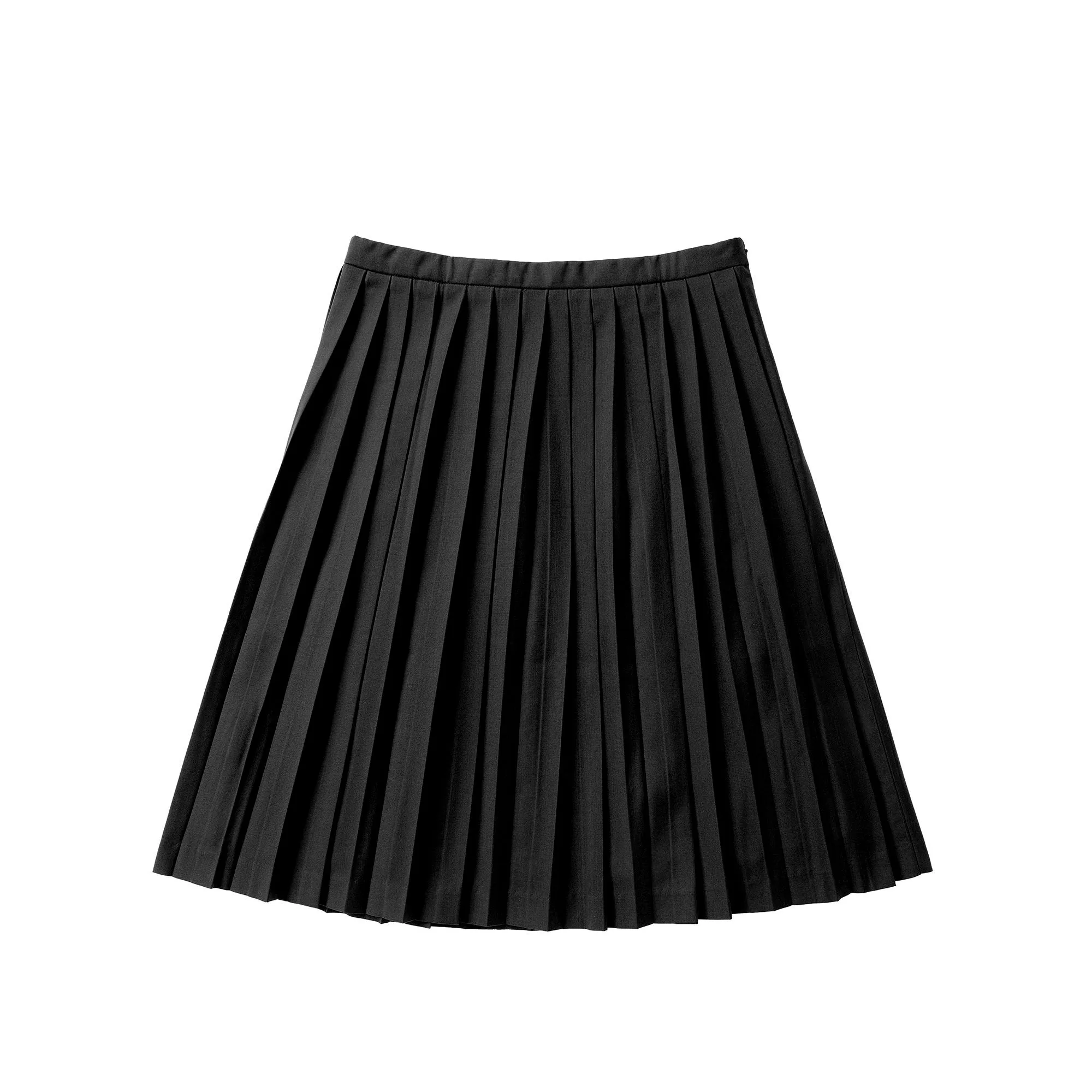 Signature Black Pleated Skirt