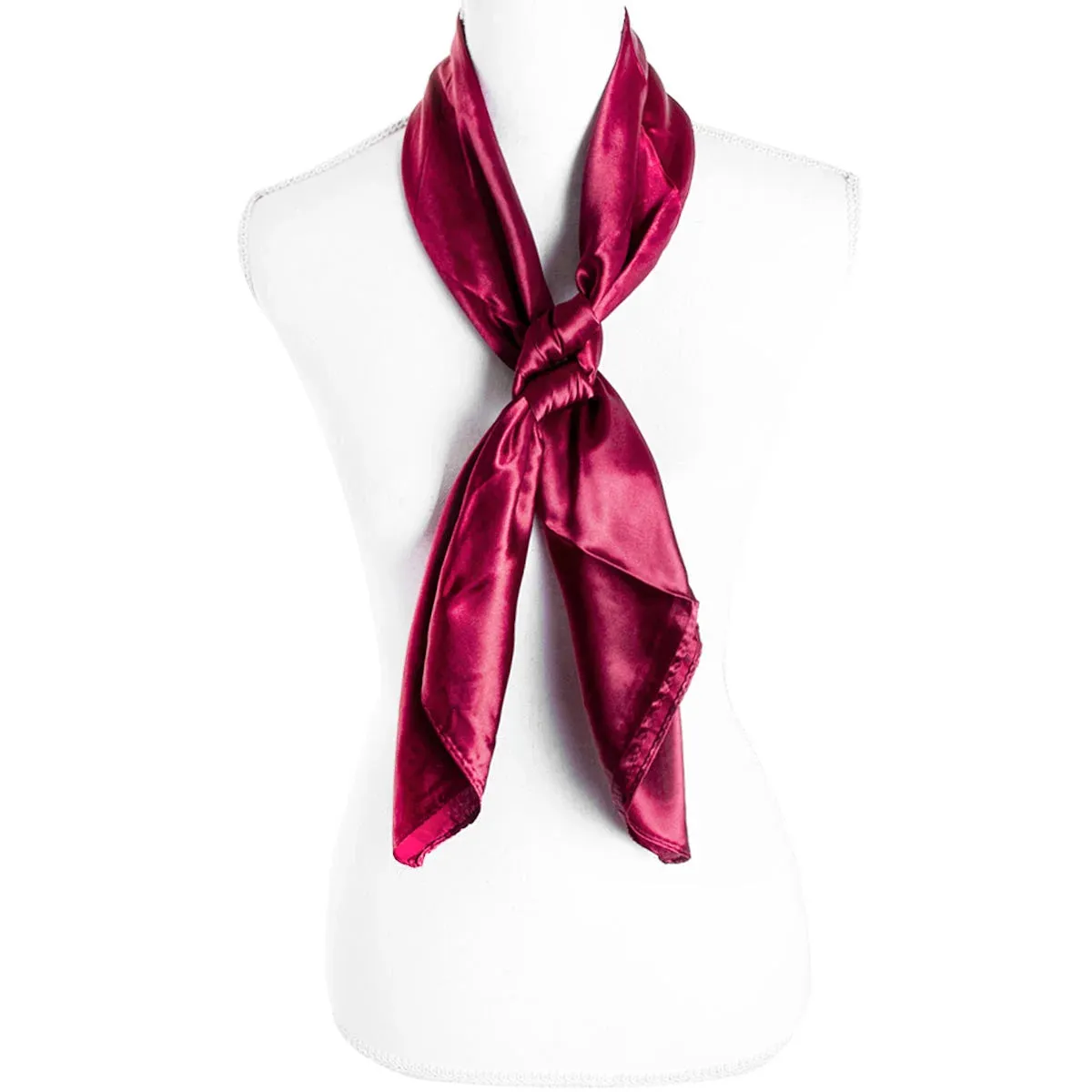 Silky Plain Color Scarf