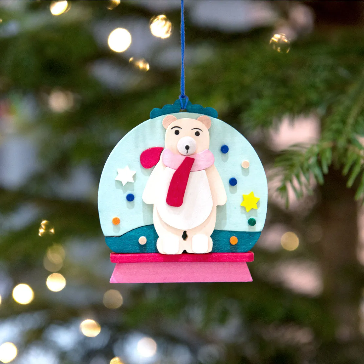 Snow Globe - Patti Polar Bear - Christmas tree decoration