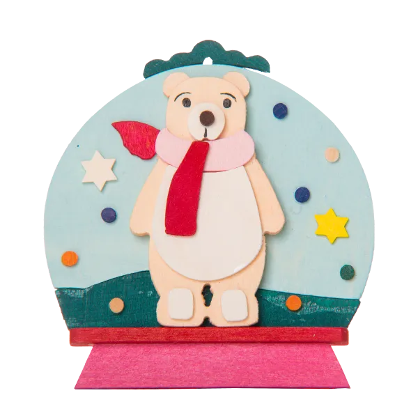 Snow Globe - Patti Polar Bear - Christmas tree decoration