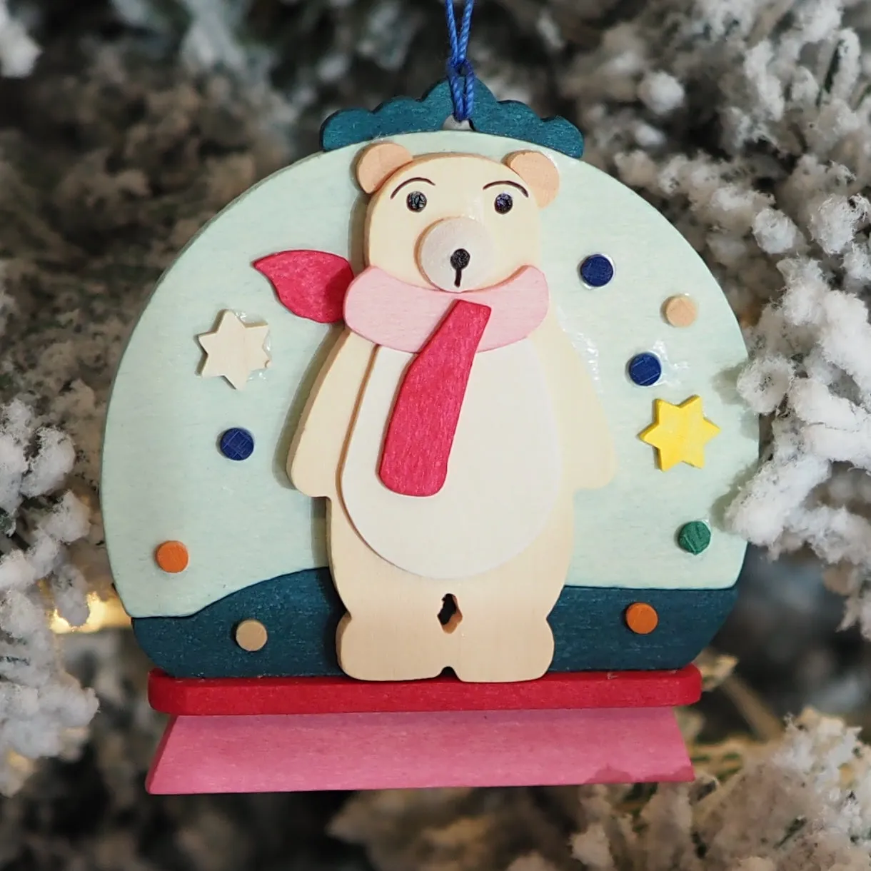 Snow Globe - Patti Polar Bear - Christmas tree decoration