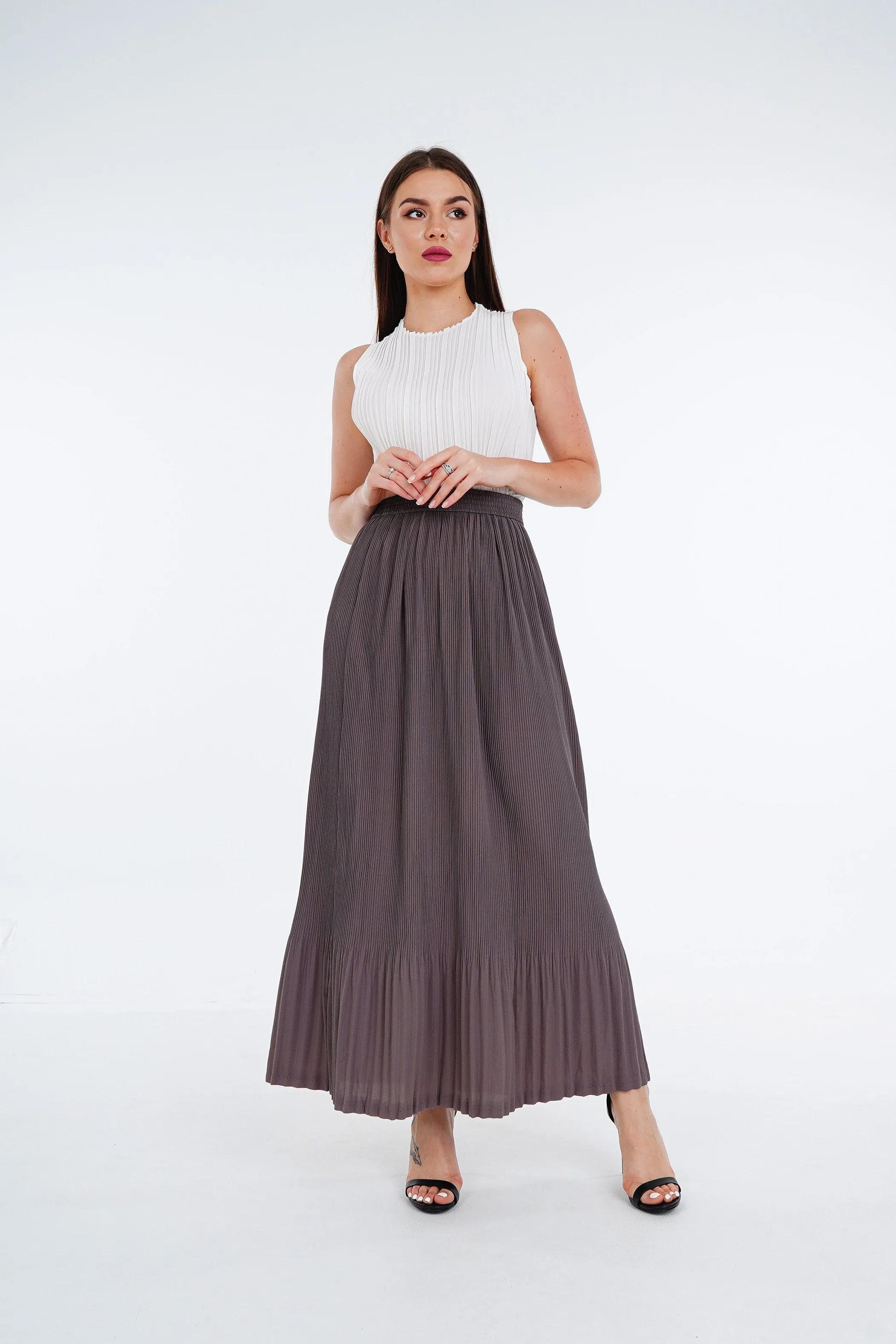 Stella Fishtail Pleated Skirt