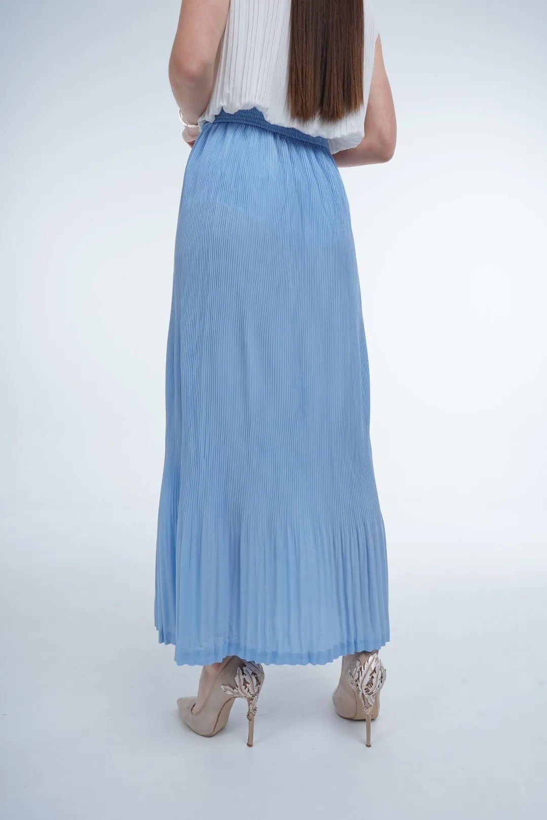 Stella Fishtail Pleated Skirt