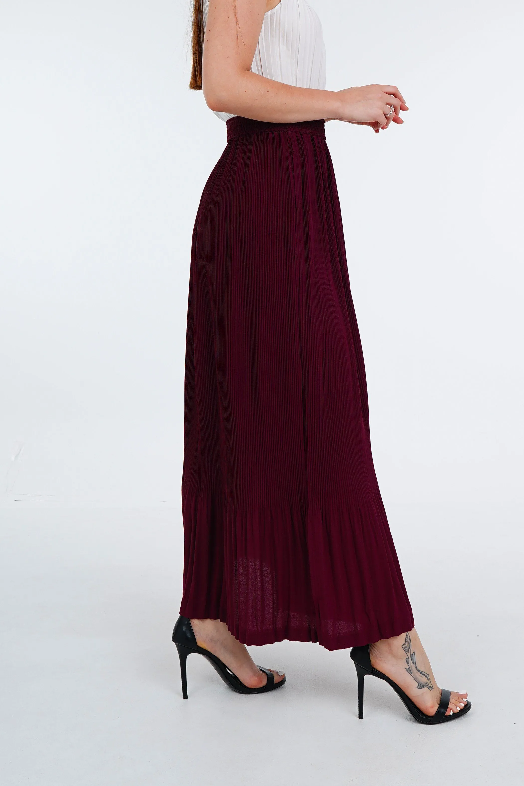 Stella Fishtail Pleated Skirt