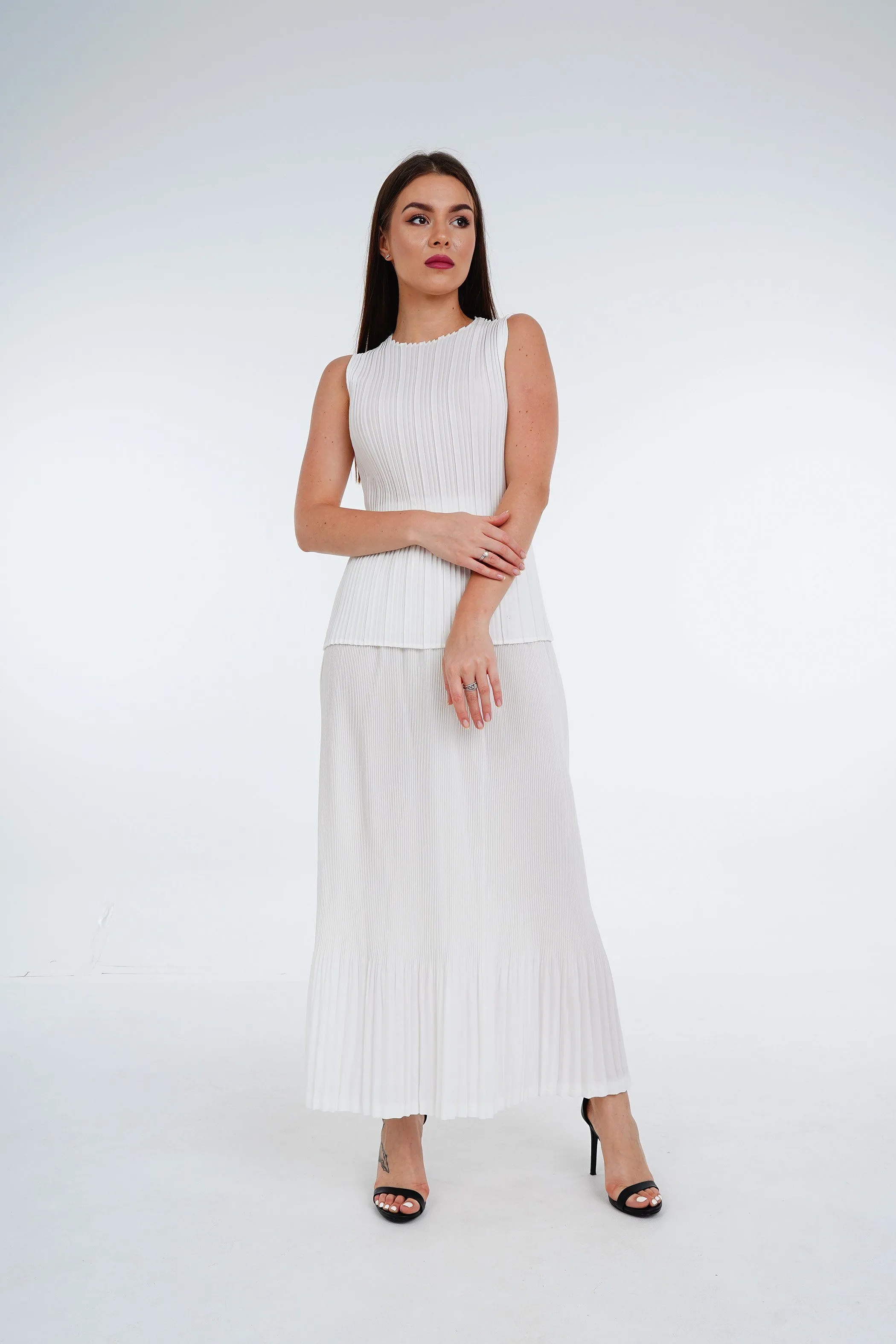 Stella Fishtail Pleated Skirt