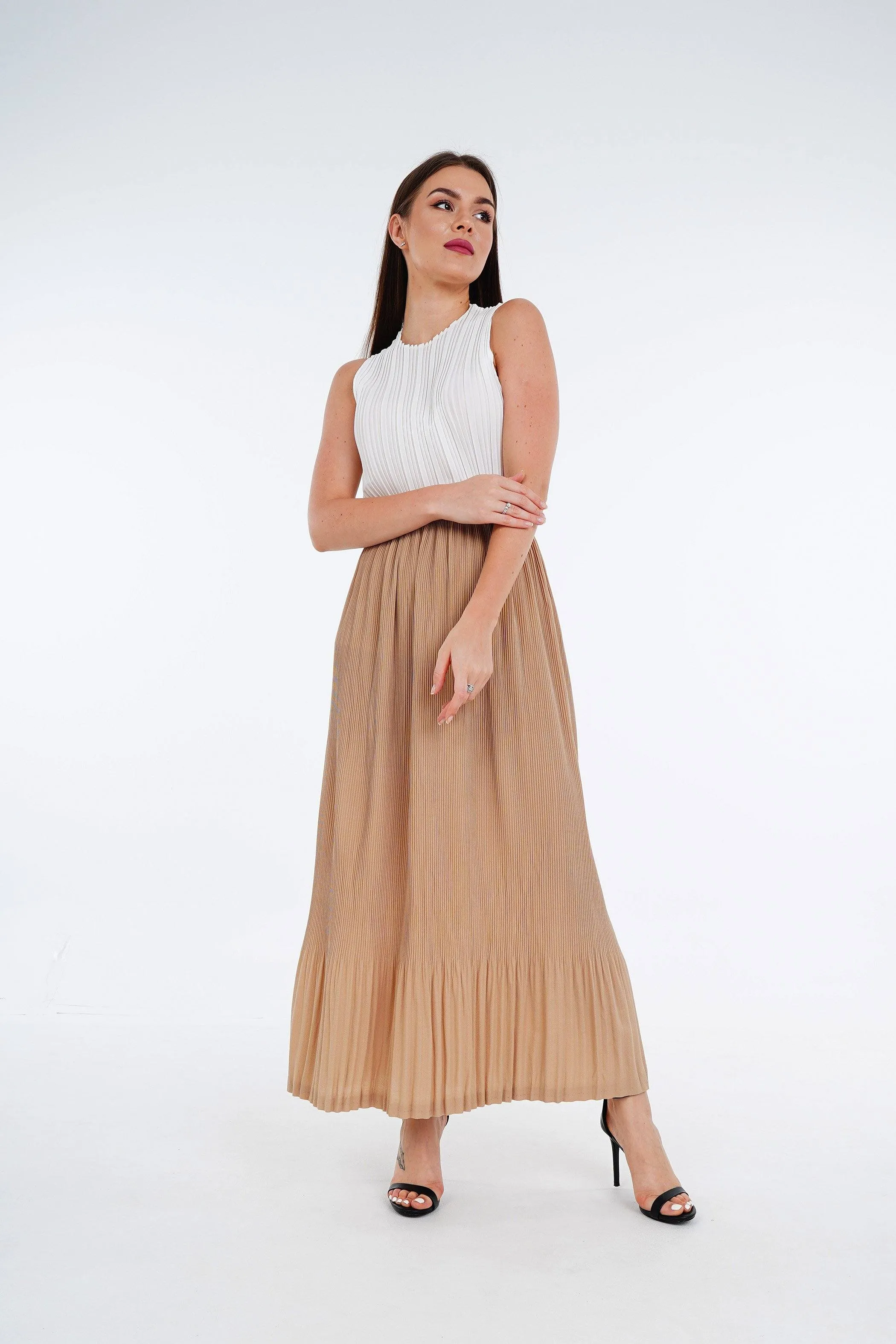 Stella Fishtail Pleated Skirt