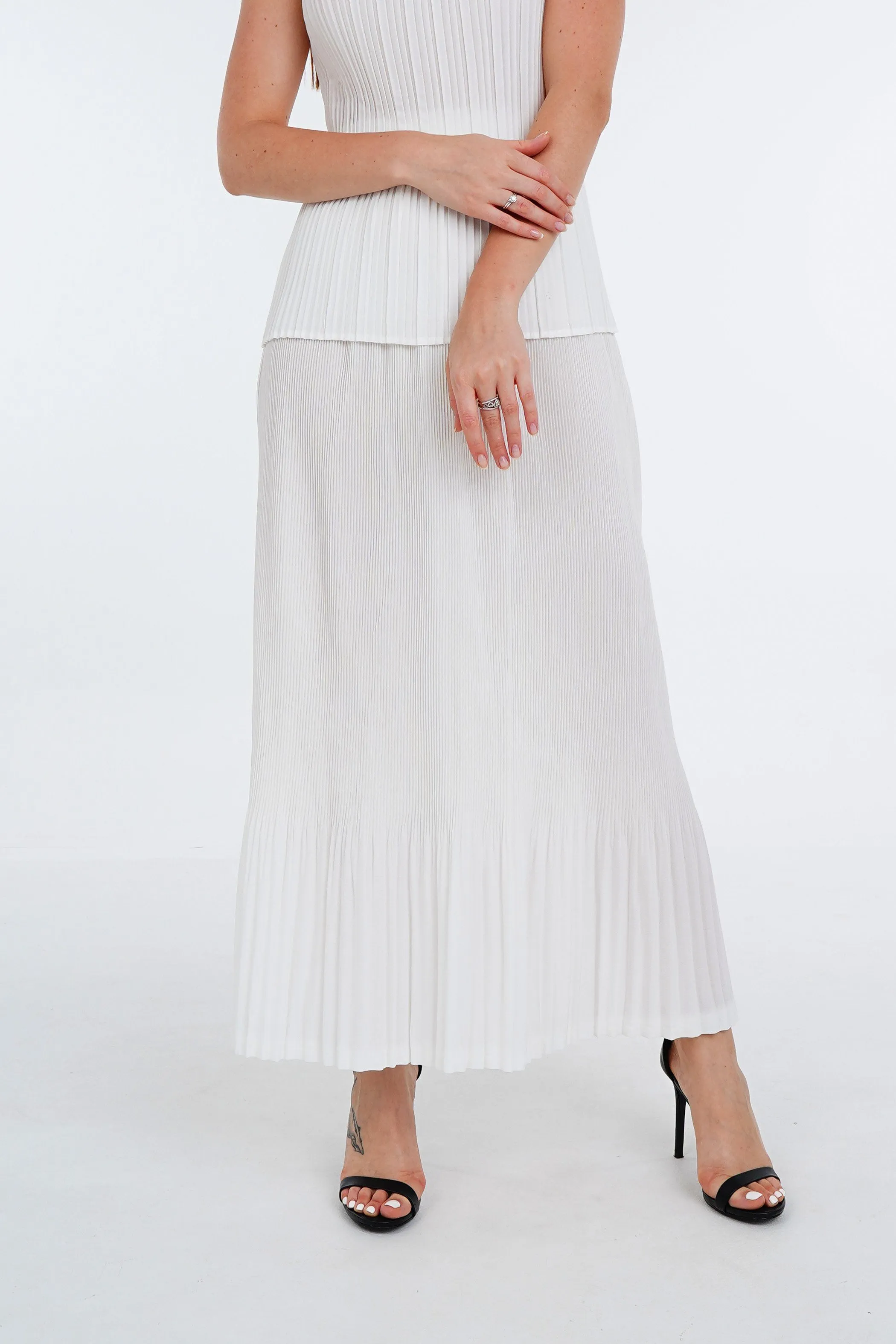 Stella Fishtail Pleated Skirt