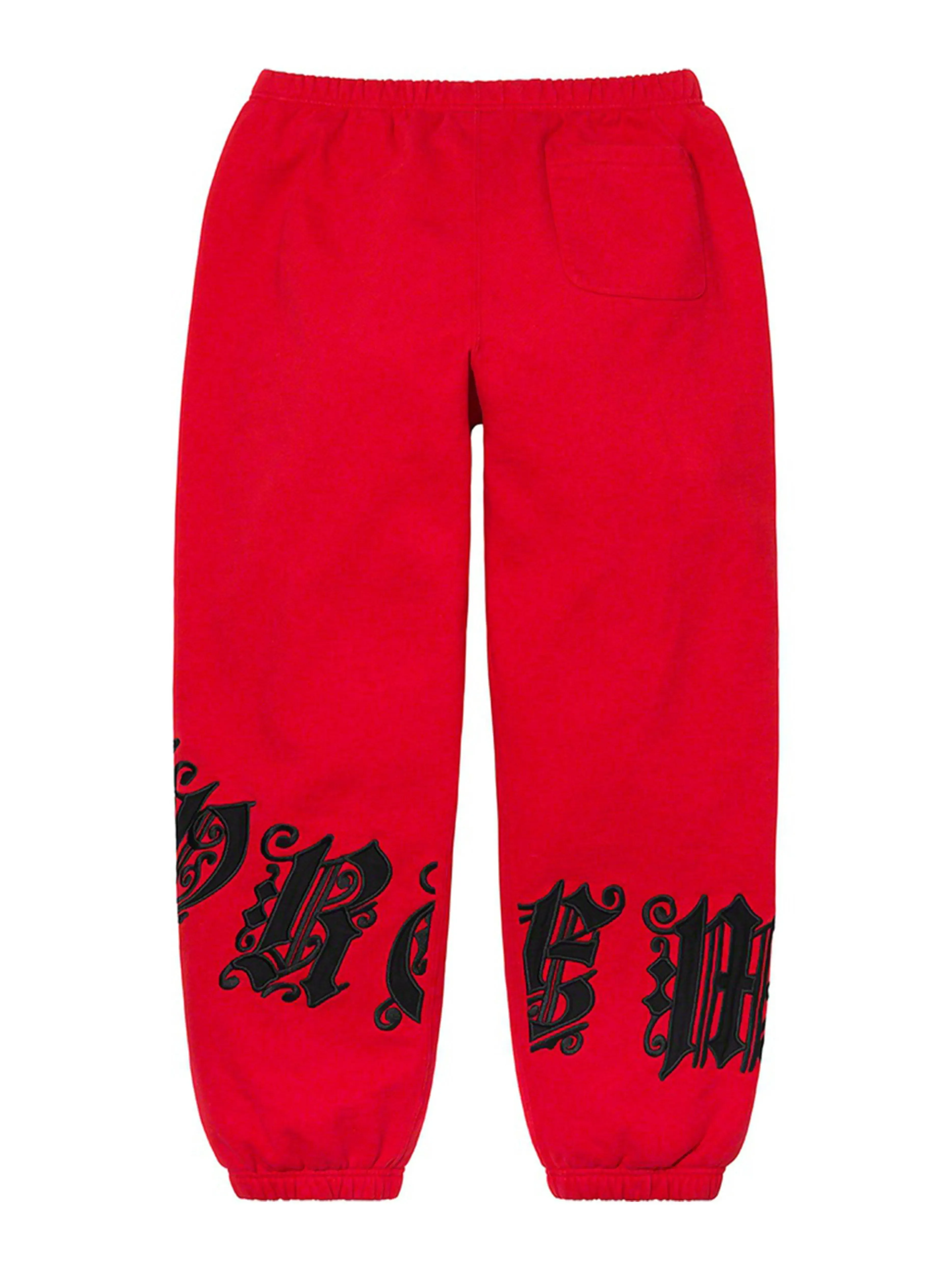 Supreme Old English Wrap Sweatpants Red [SS21]