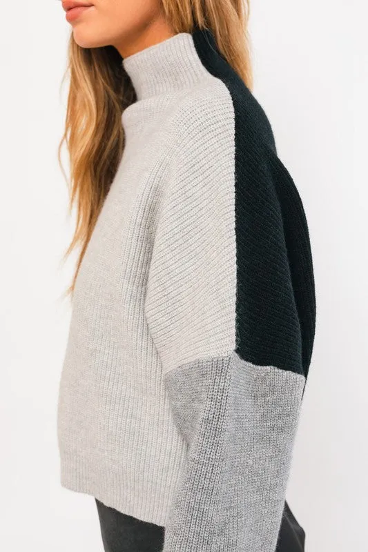 TEEK - Color Block Oversized Sweater