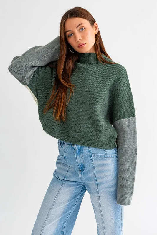 TEEK - Color Block Oversized Sweater