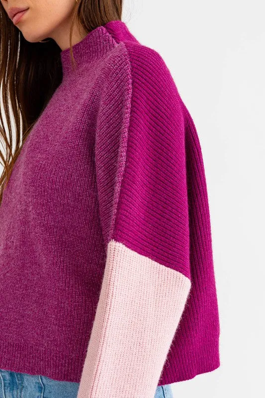 TEEK - Color Block Oversized Sweater