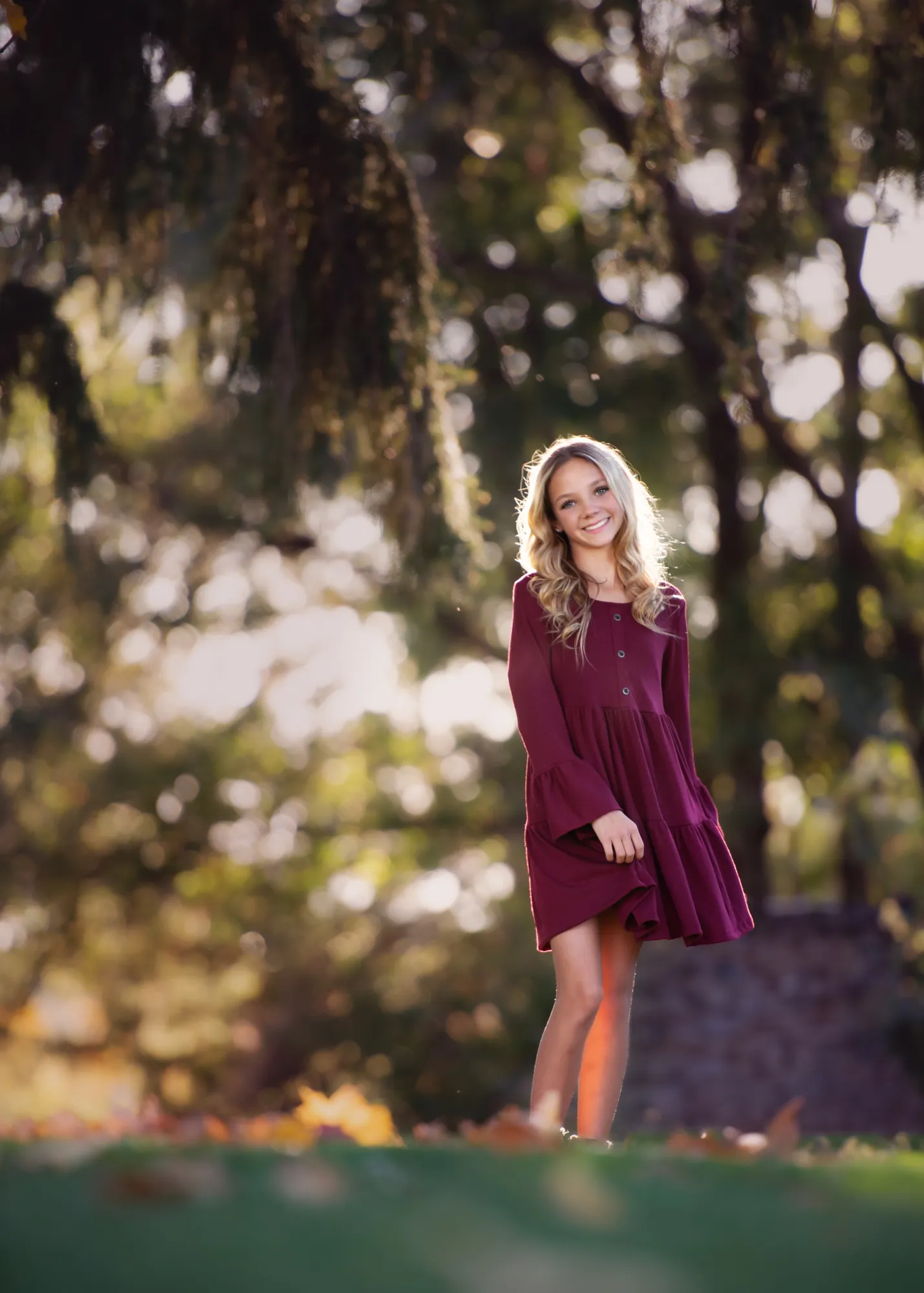 The Zoe Dress  Burgundy