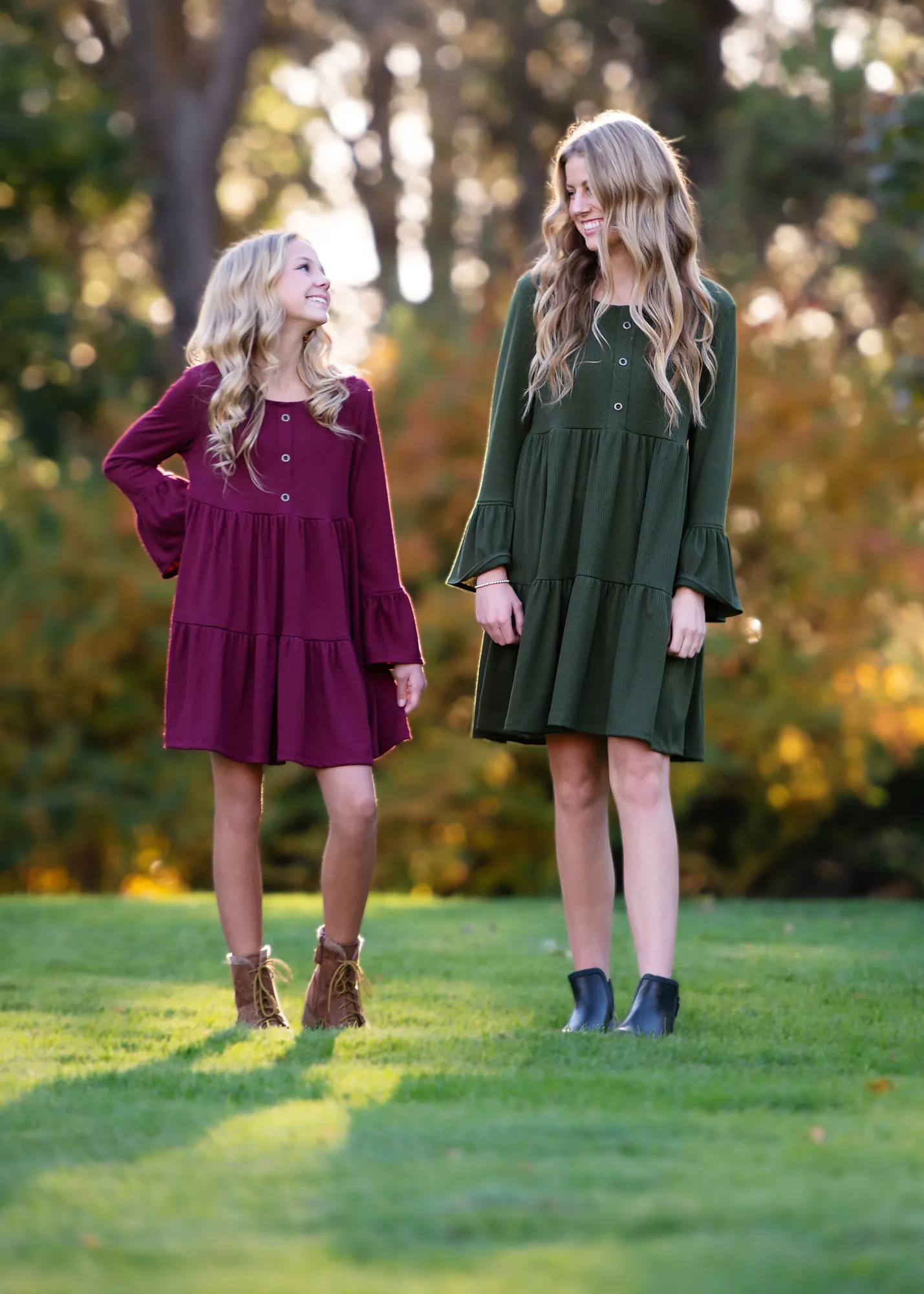 The Zoe Dress  Burgundy