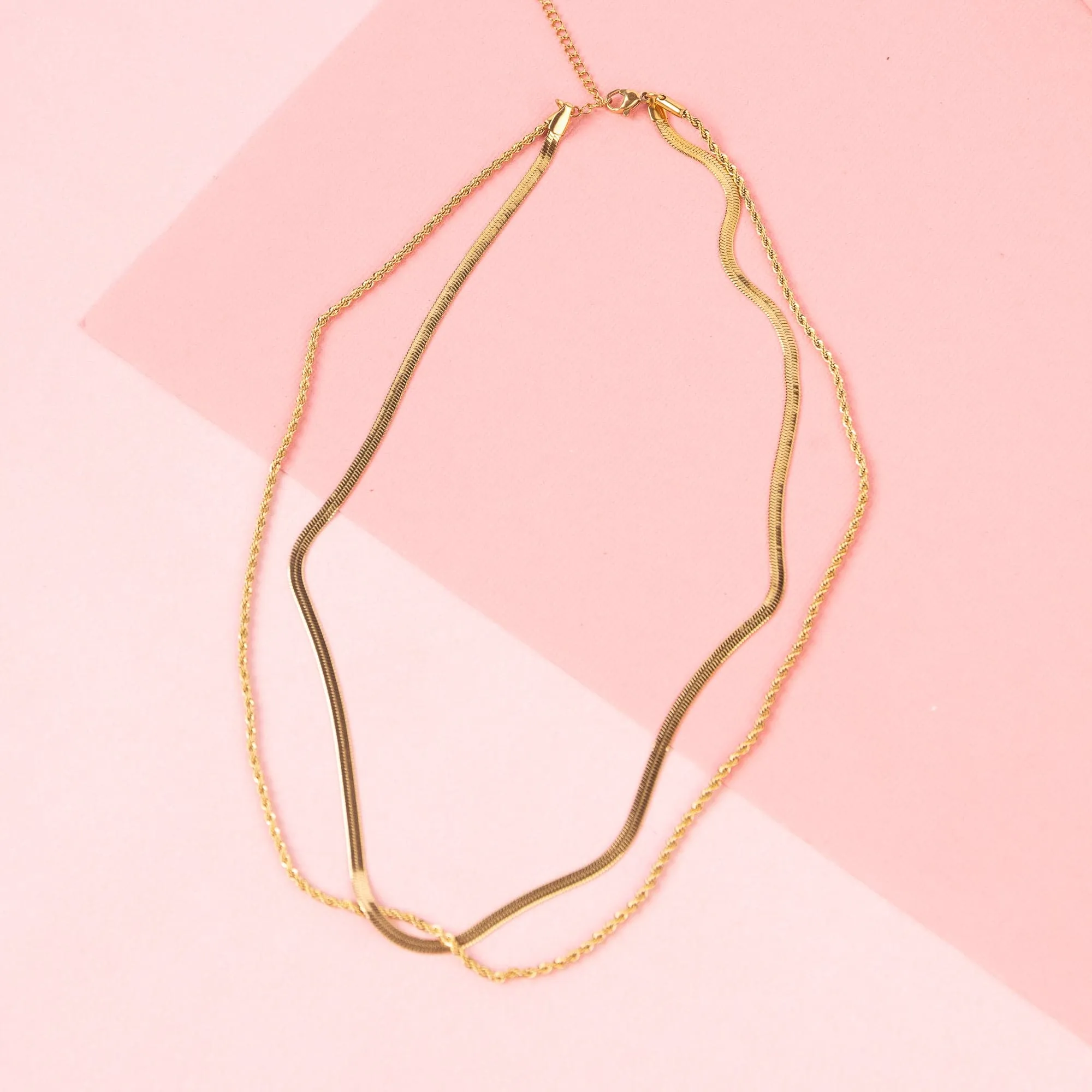 Two-Layer Snake Chain Necklace