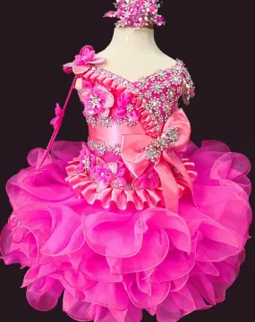 Two Pieces International Baby Girl/Baby Miss/Toddler/Infant Cupcake Pageant Dress