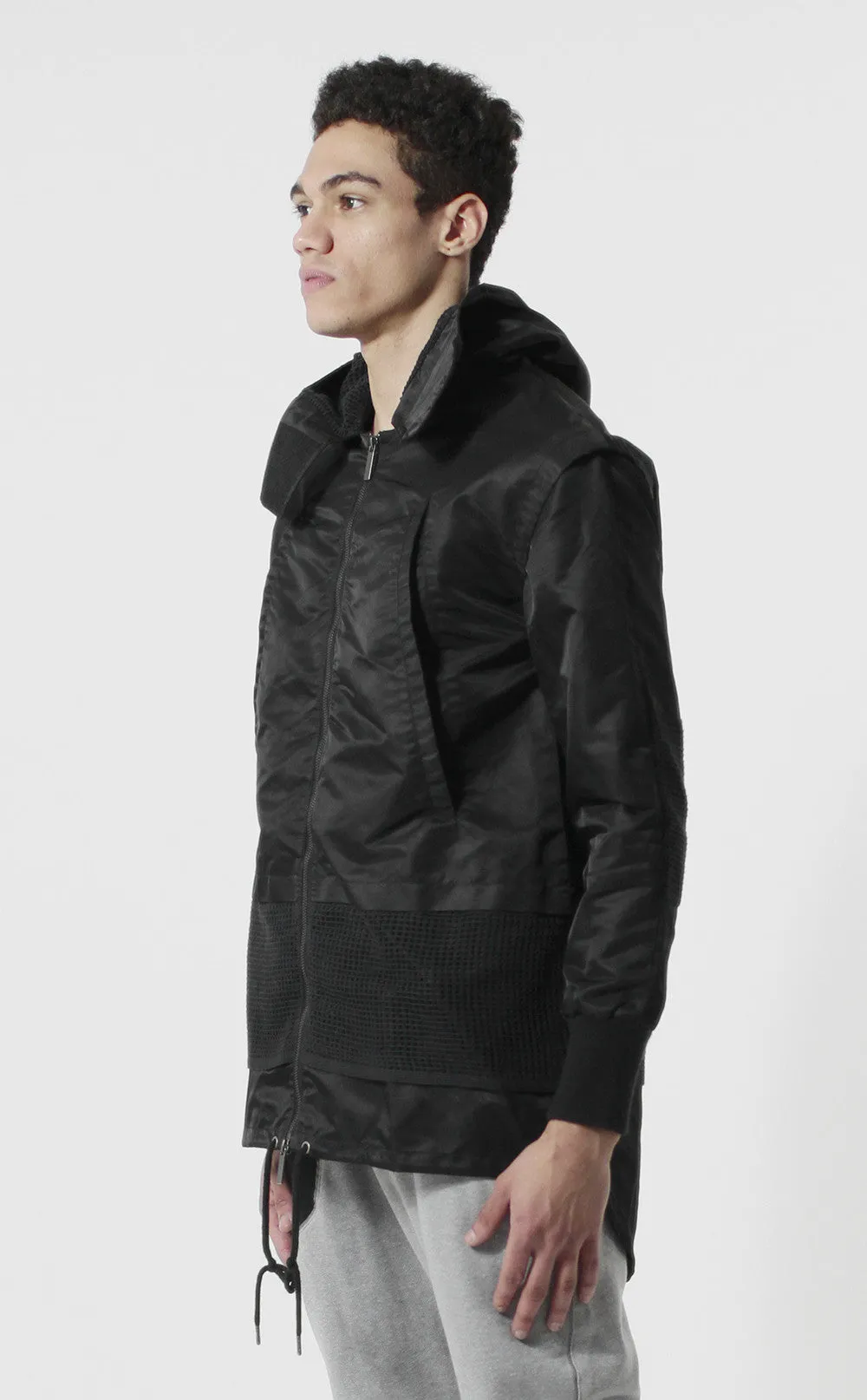 Unknown Static Military Contrasted Windbreaker Parka Jacket