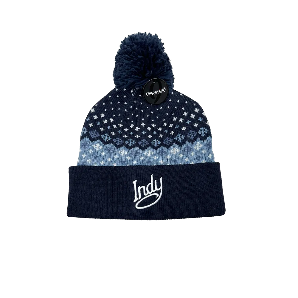 Visit Indy Banff Beanie Navy