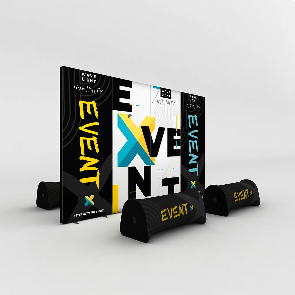 WaveLight® Infinity LED Light Box Display Stands for Events